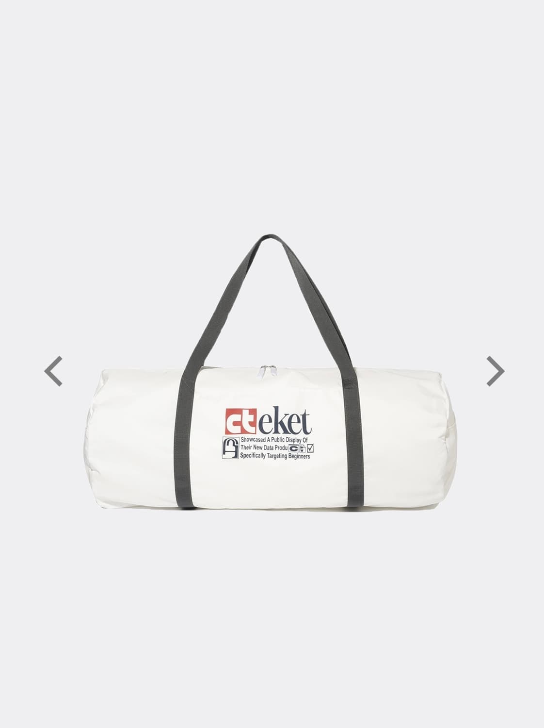 테켓 더플백 화이트 상품이미지1