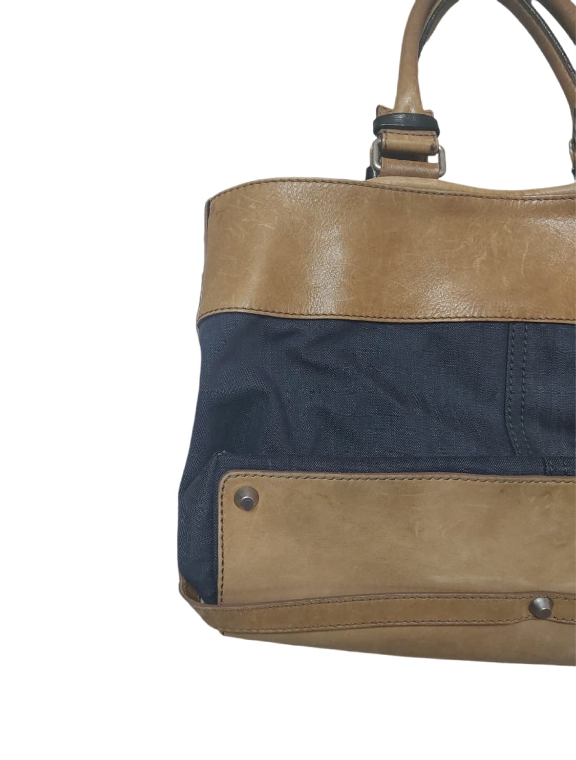 끌로에 데님 레더 토트백 (정품) 상품이미지6