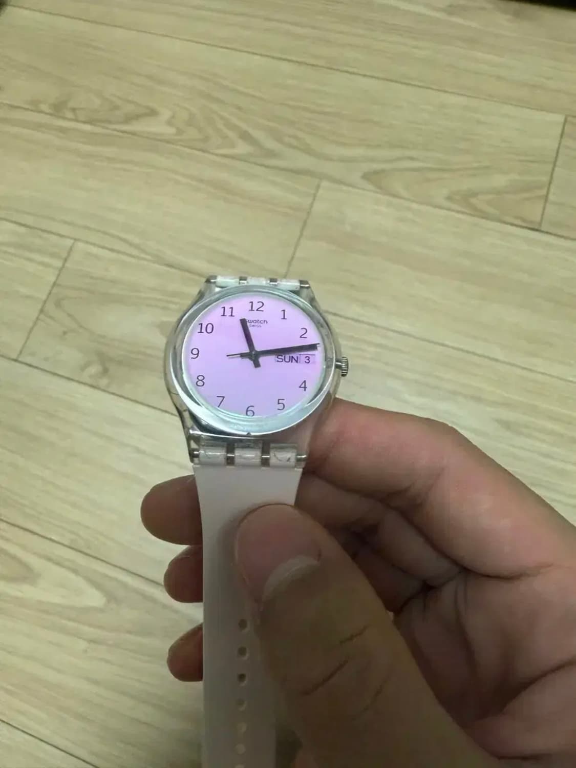 스와치 시계 스와치 울트라로즈 쿼츠 화이트 상품이미지5