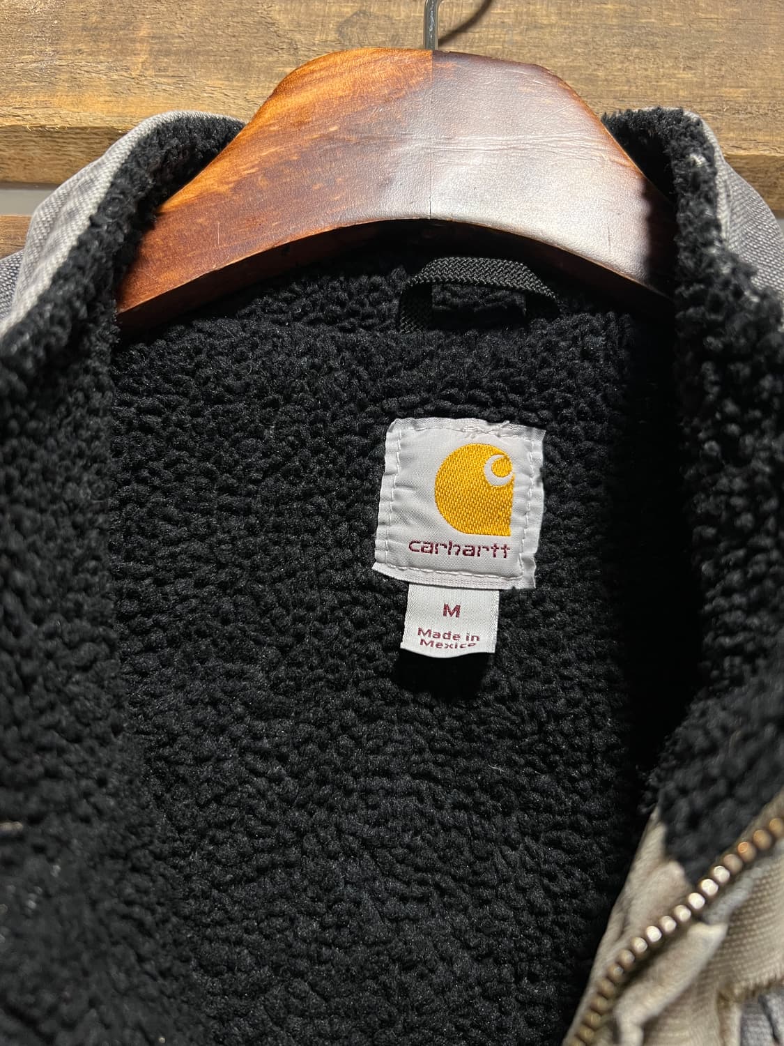 [M]칼하트 USA 쉐르파 라이닝 빈티지 워싱 워크 베스트 상품이미지3
