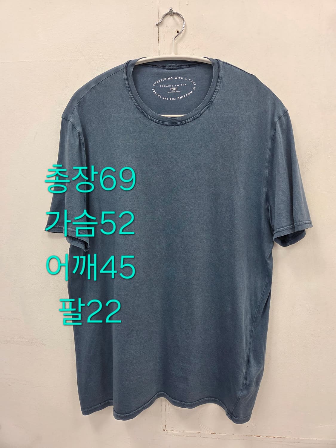 52 FEDELI 페델리 워싱 남성 반팔 상품이미지1