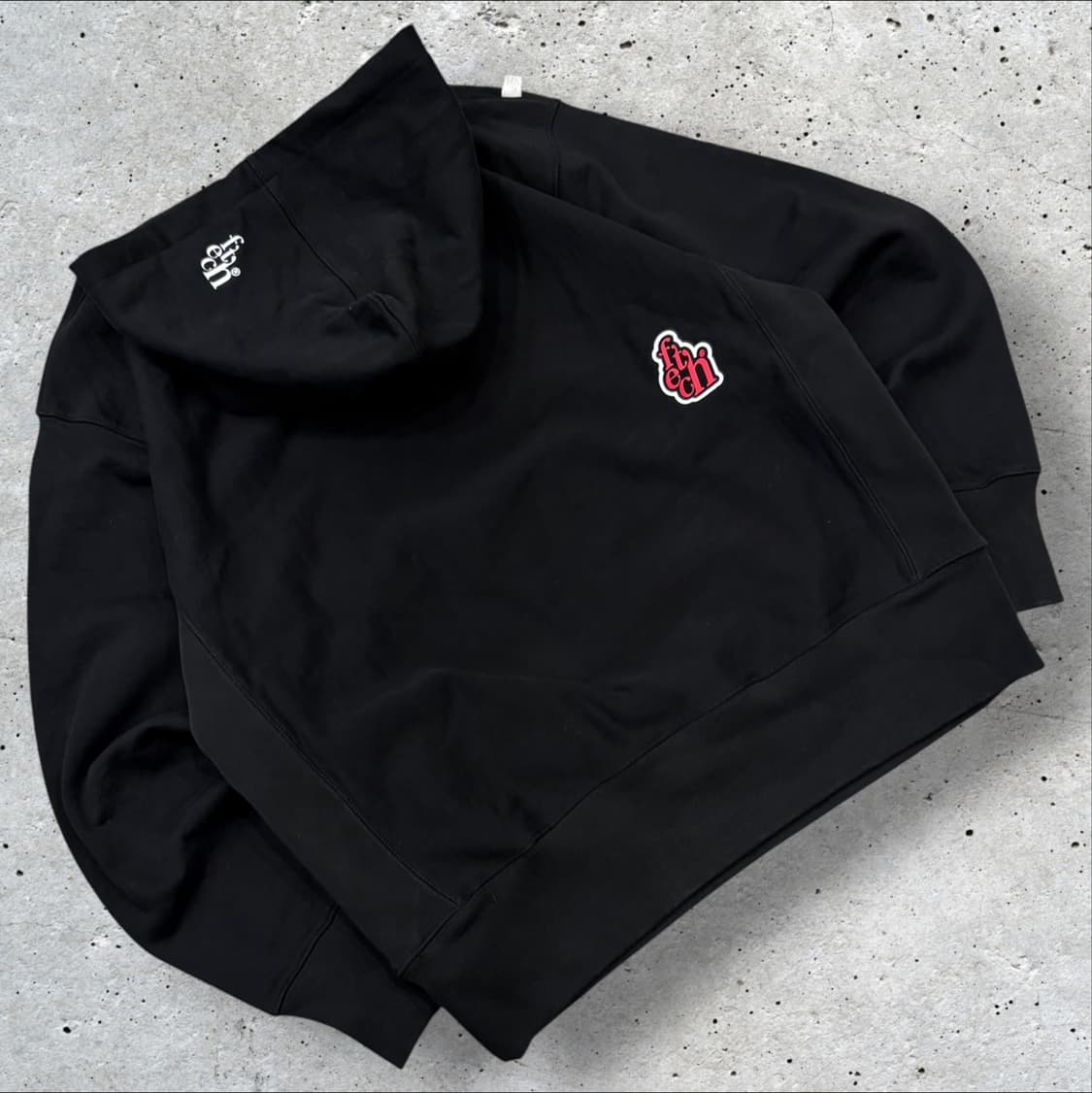 [M] FETCH 페치 월드페이머스 후드티 블랙 D829 상품이미지2