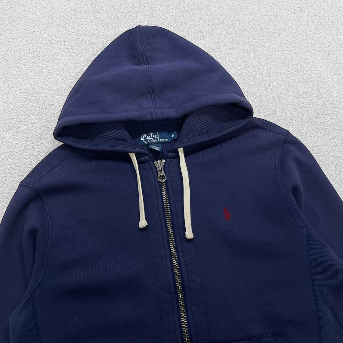 폴로 랄프로렌 포니 로고 써멀 후드집업 네이비 상품이미지2