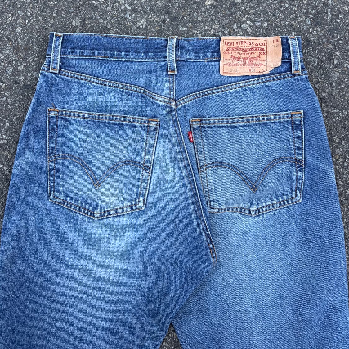 90s 리바이스 501 스트레이트 중청 데님 (32)   상품이미지5