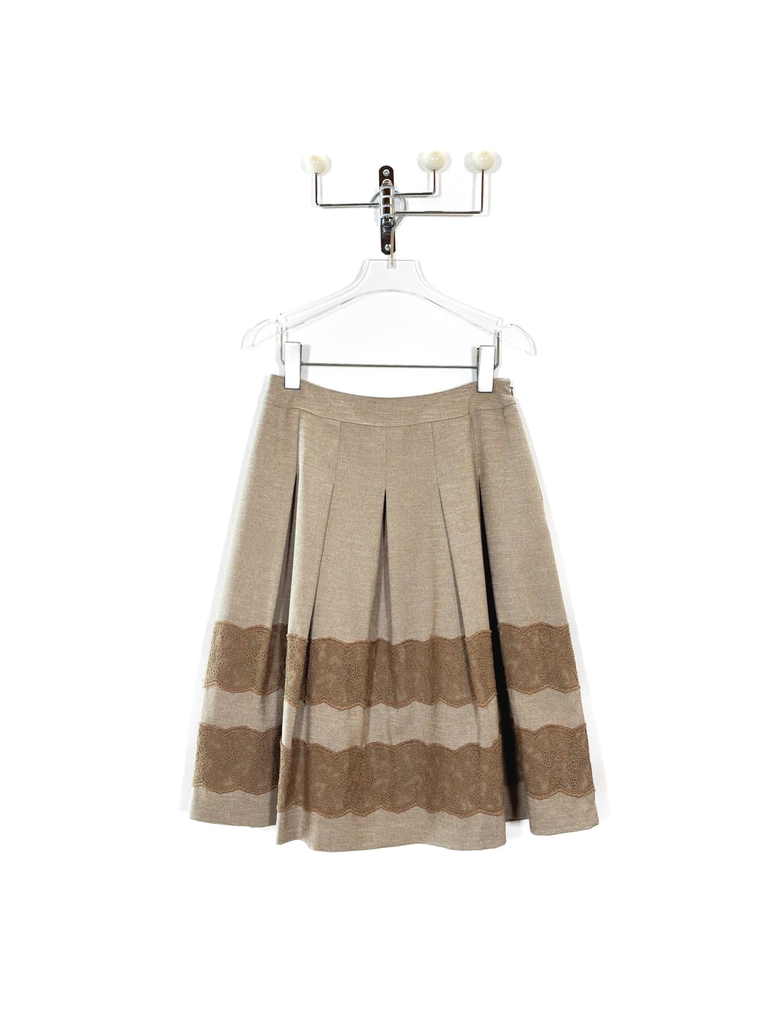 빈티지 레이스 미디 스커트 상품이미지1