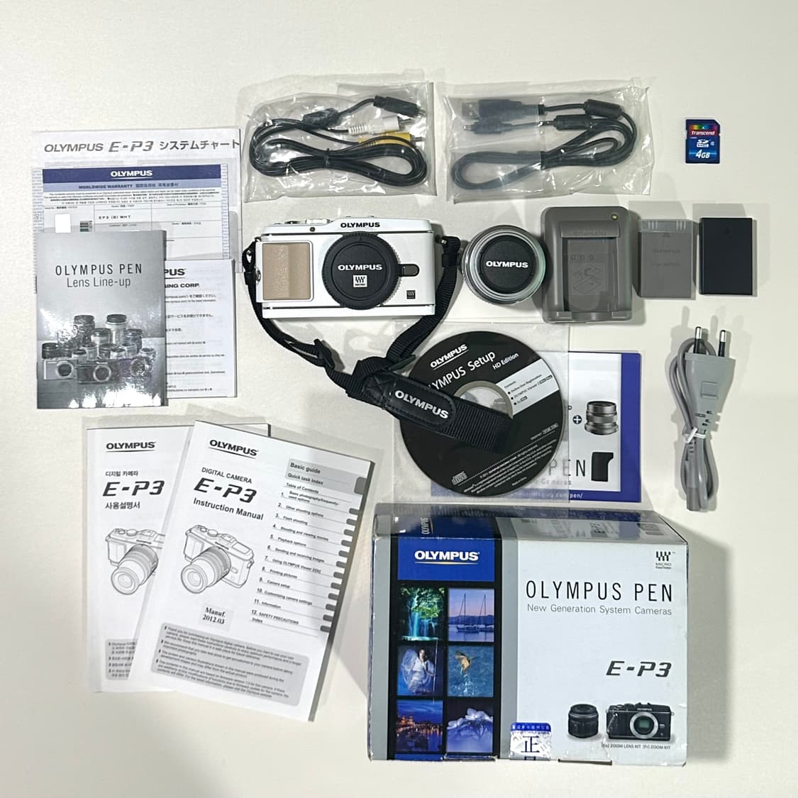 올림푸스 PEN E-P3 렌즈킷 세트 박스풀(초민트급) 상품이미지8