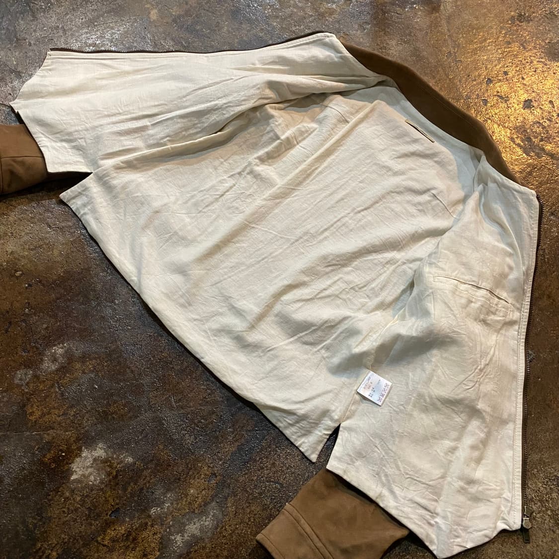 (S) The Letters 스웨이드 가죽 자켓 상품이미지6