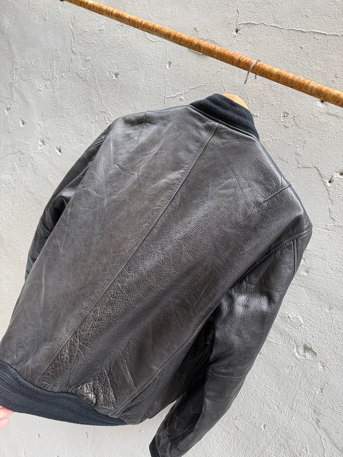 90s leather ma-1 상품이미지6