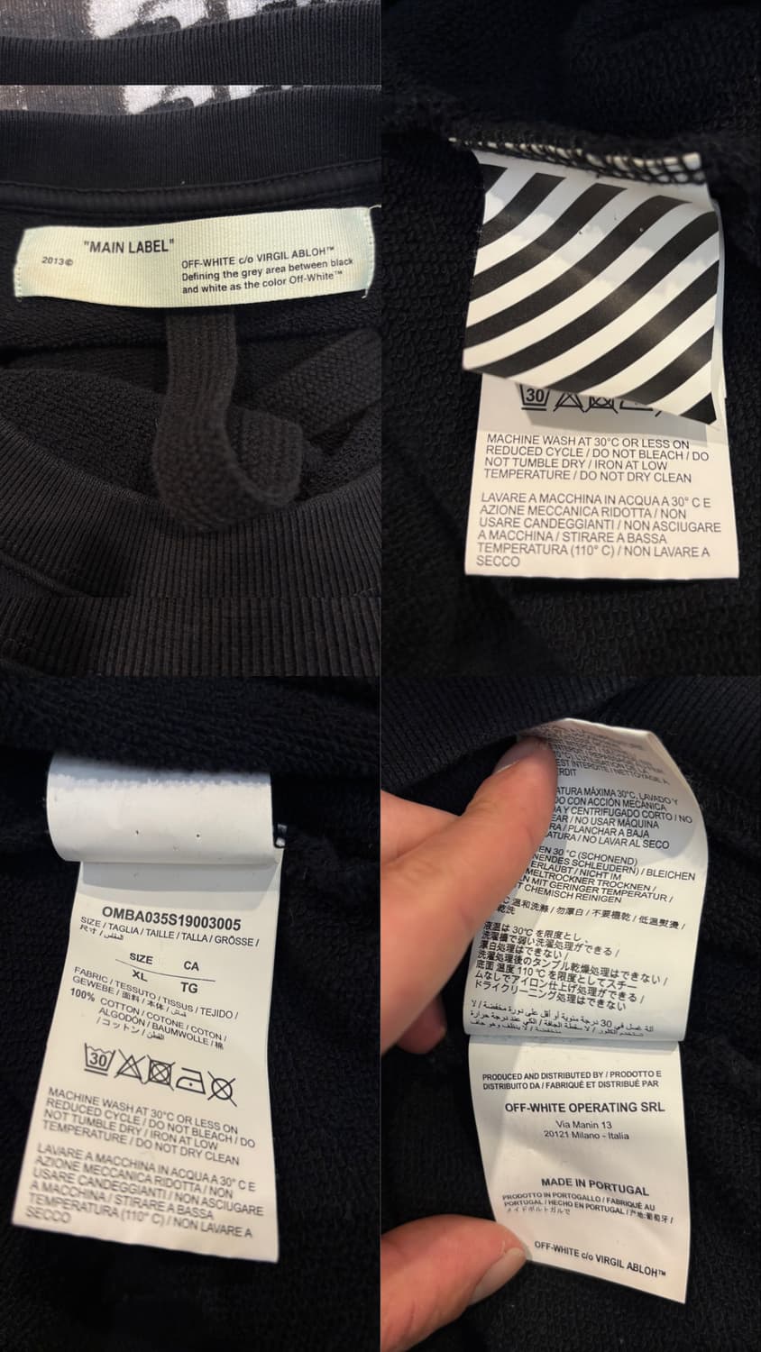 오프화이트 모나리자 맨투맨 상품이미지10