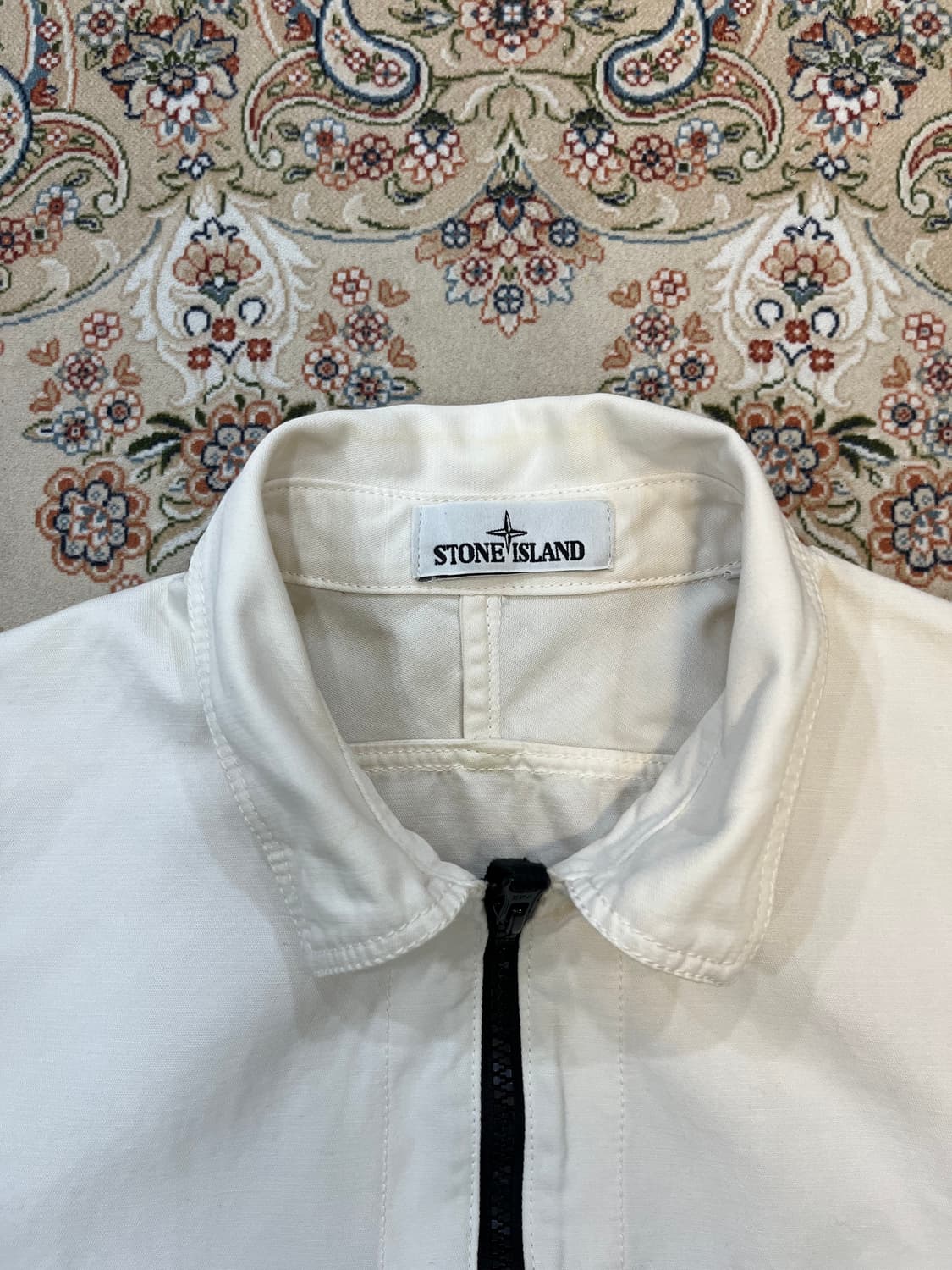 스톤아일랜드 브러쉬드 코튼 오버 셔츠 자켓 상품이미지4