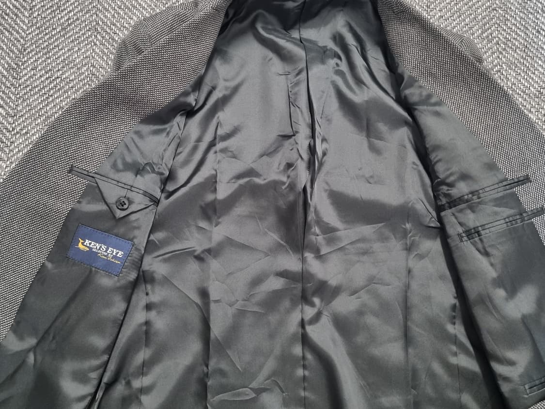 KEN’S EYE — 그레이 헤링본 울 자켓 상품이미지2