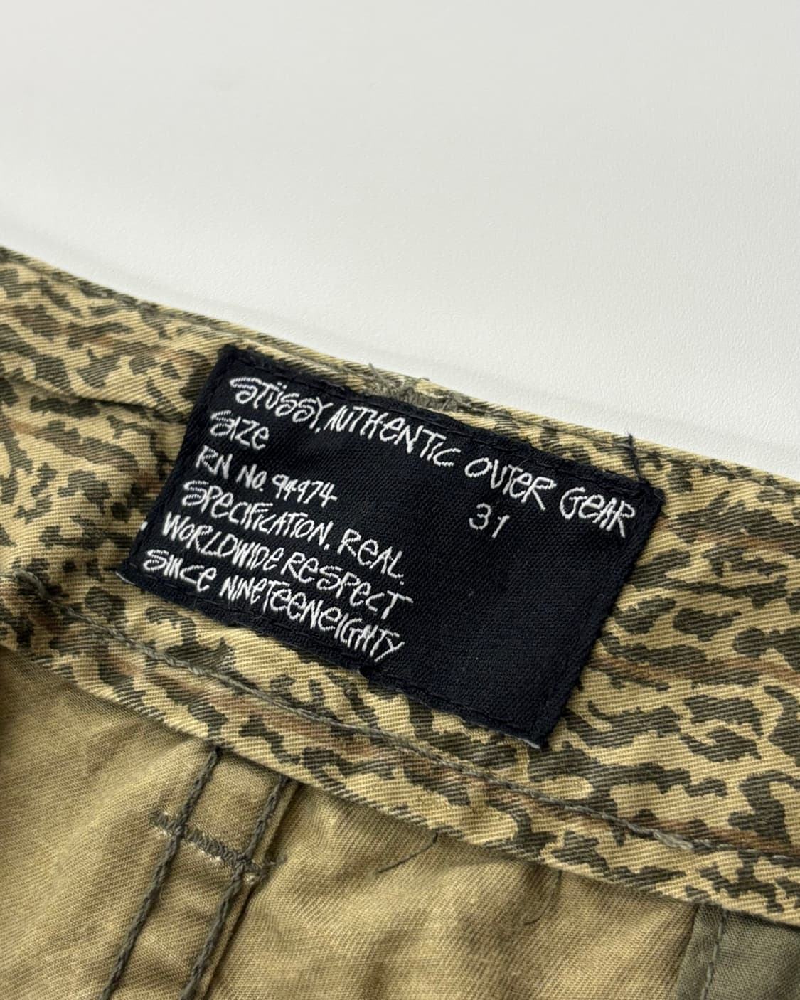 Stussy 스투시 레오파드 카고 팬츠 상품이미지9