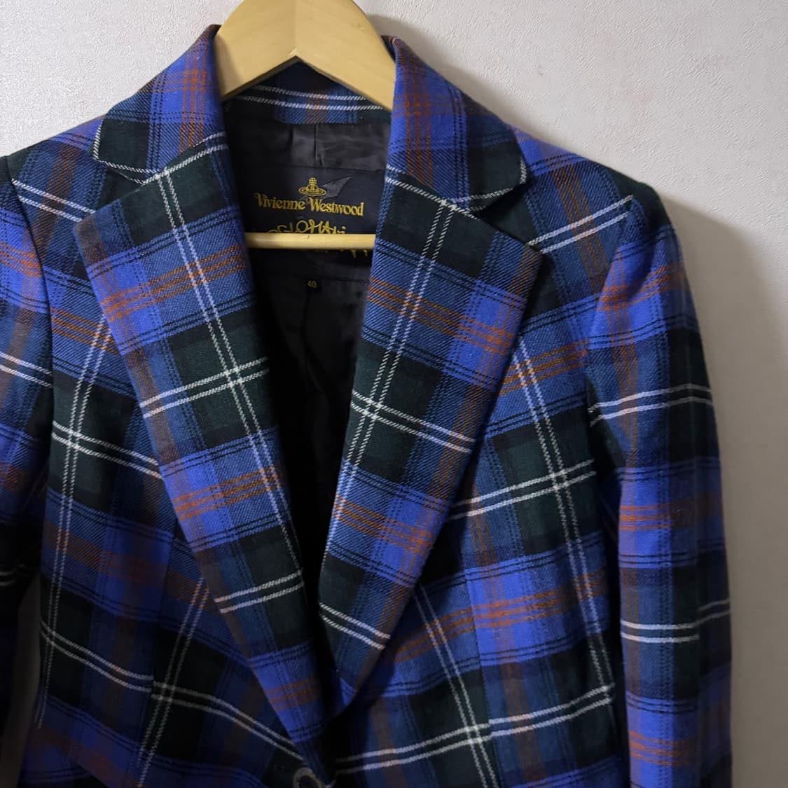 비비안웨스트우드 여성 클레식 체크 패턴 자켓 40 (55정도) 상품이미지10