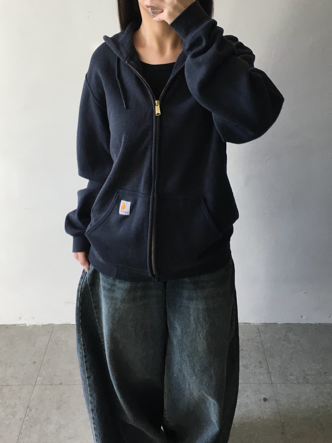 칼하트 써멀 후드집업 상품이미지1