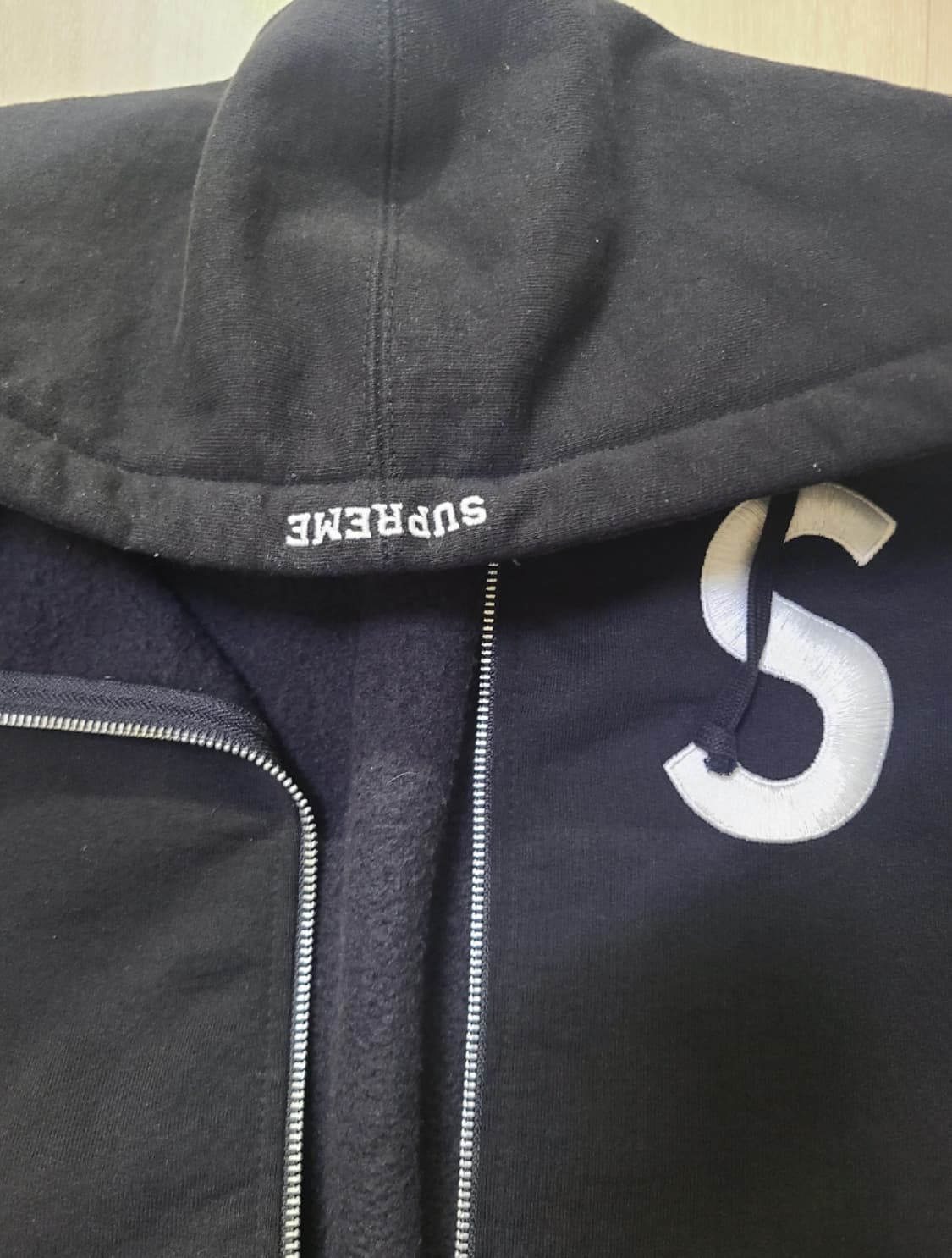 슈프림 S로고 후드집업 L 상품이미지3