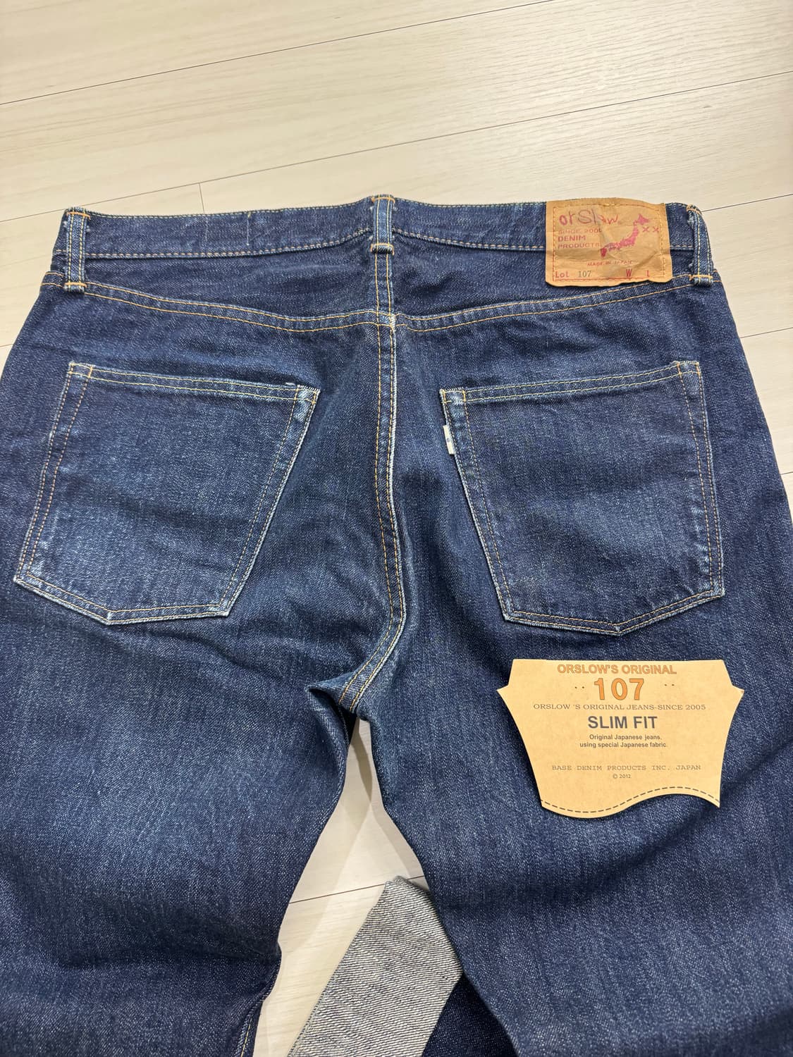 오어슬로우 데님 107 슬림핏 판매 합니다. 상품이미지4
