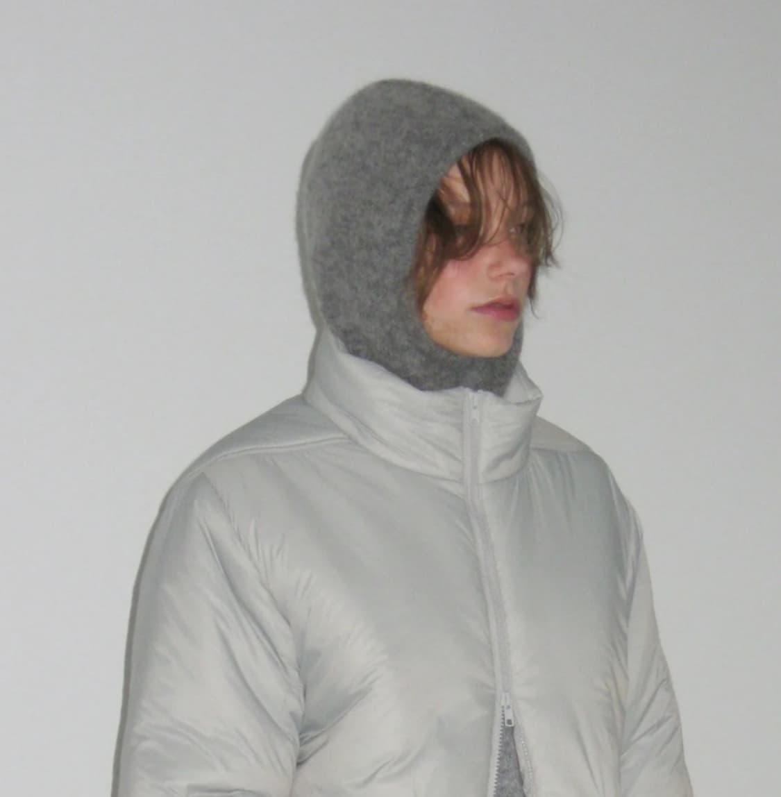 [로우클래식] 알파카혼방 바라클라바 그레이 상품이미지2