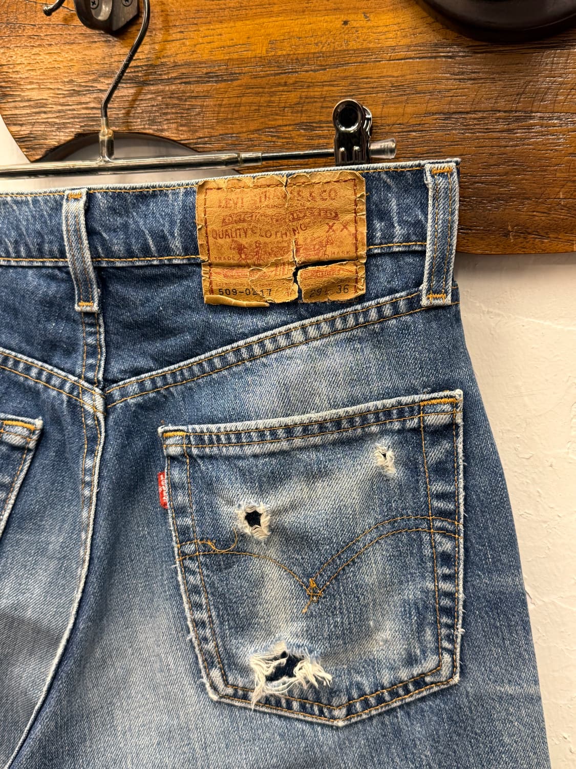 USA Levi’s 509 Straight Heel Bite Denim  상품이미지3