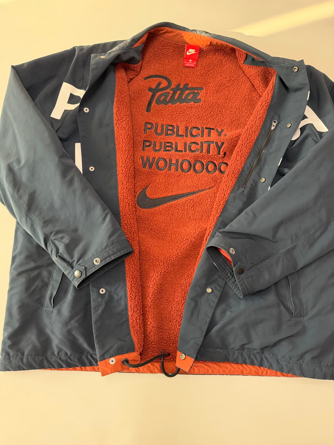 나이키 x 파타 코치자켓 다크옵시디언 XL 상품이미지3