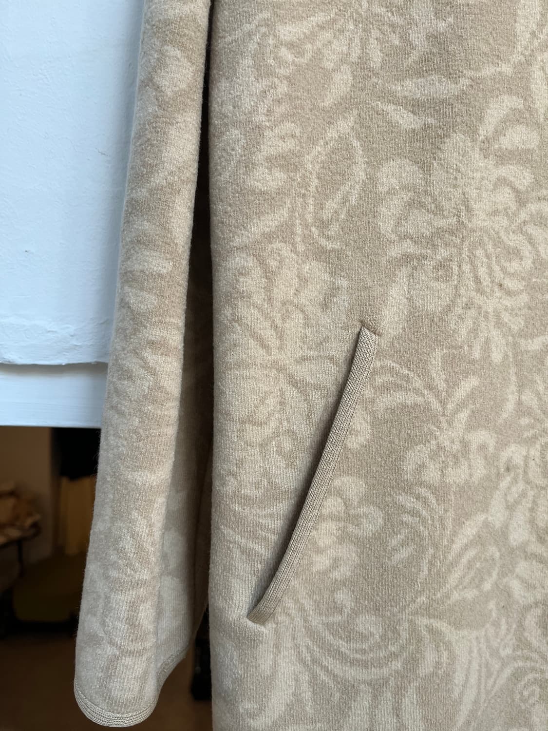 Geiger Austria 베이지 울 후드 롱 코트 38 상품이미지4