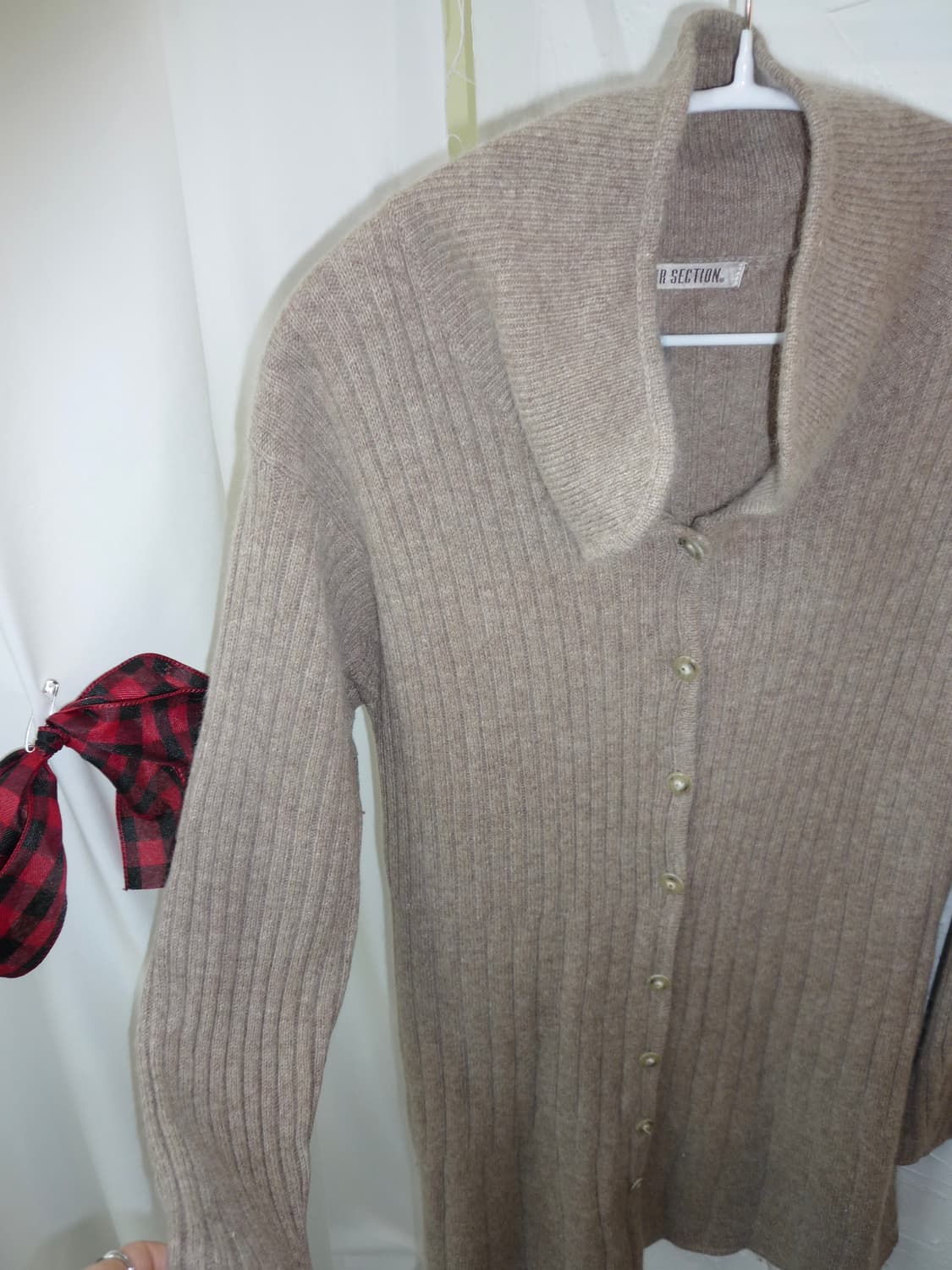 Natural brown long cardigan 상품이미지5