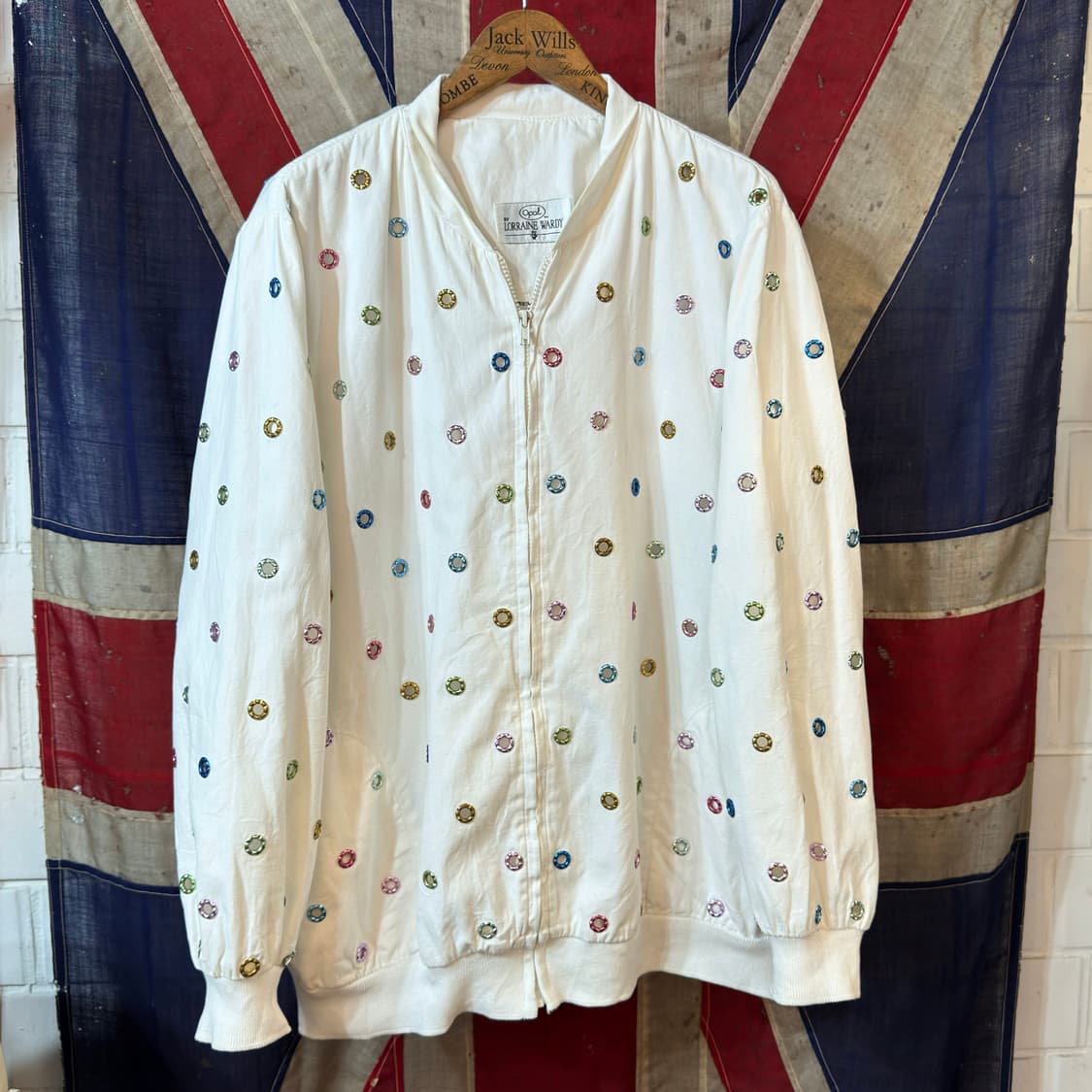 1980s USA OPAL 아일렛 디테일 자켓 상품이미지2