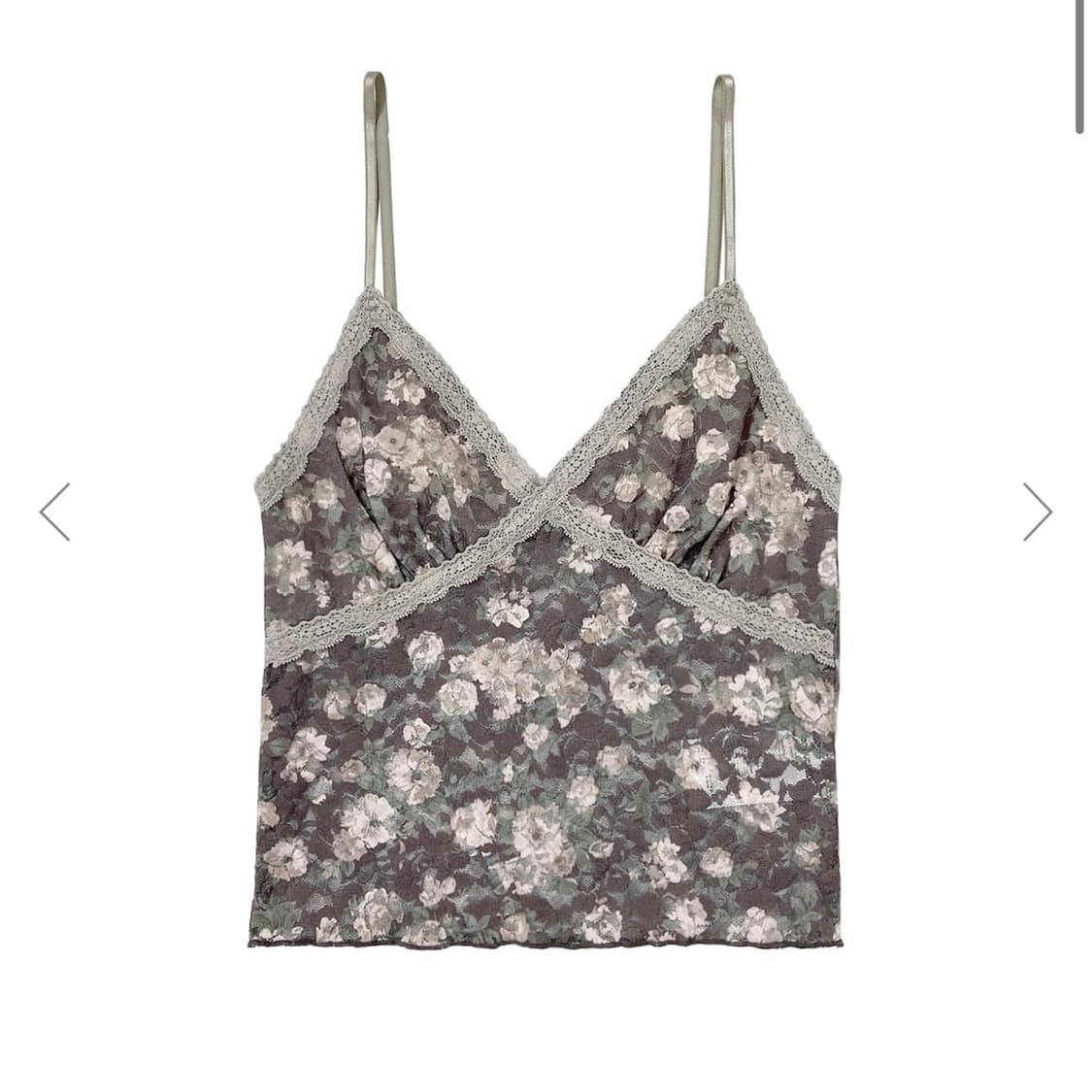 투머치택스 FLORAL LACE CAMI TOP 슬리브리스 상품이미지1