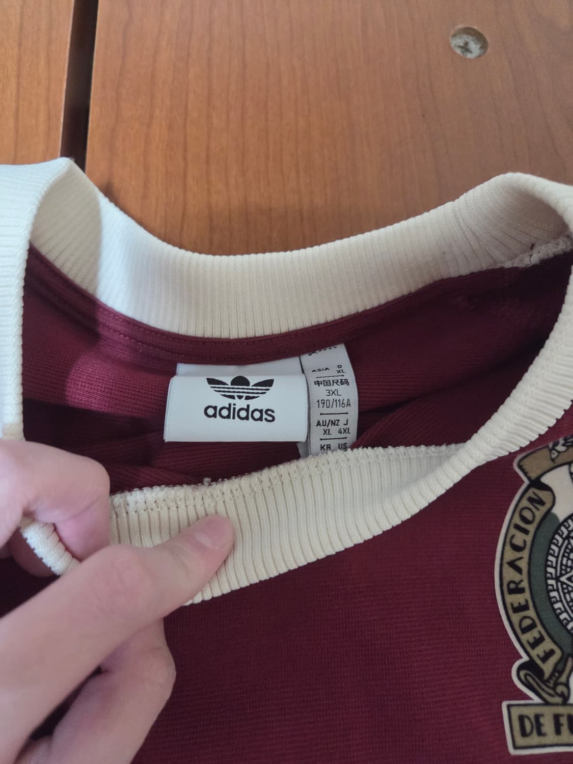 아디다스 멕시코 아디컬러 3S 티셔츠 노블 마룬 - KR 사이즈 상품이미지2