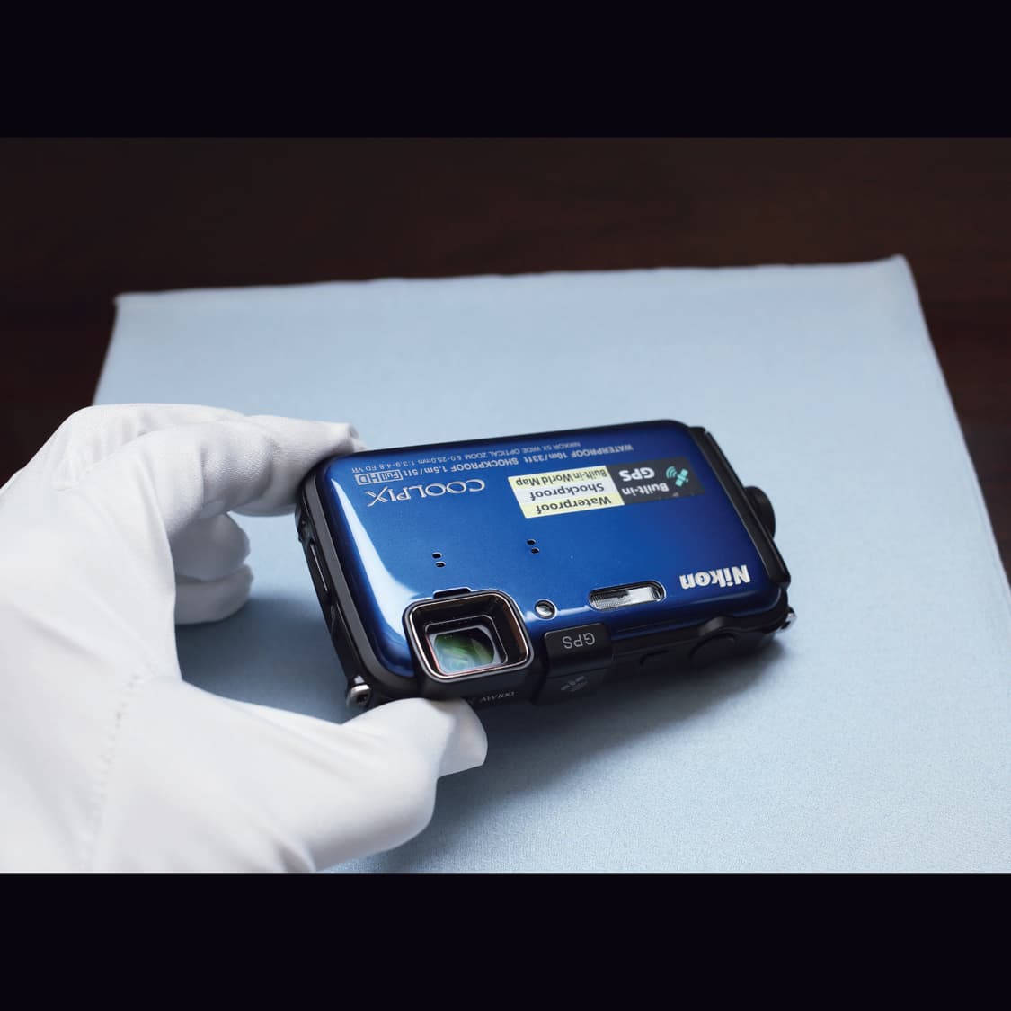 레어<민트급><한글> 니콘 쿨픽스 aw100 블루 빈티지 디카 상품이미지8