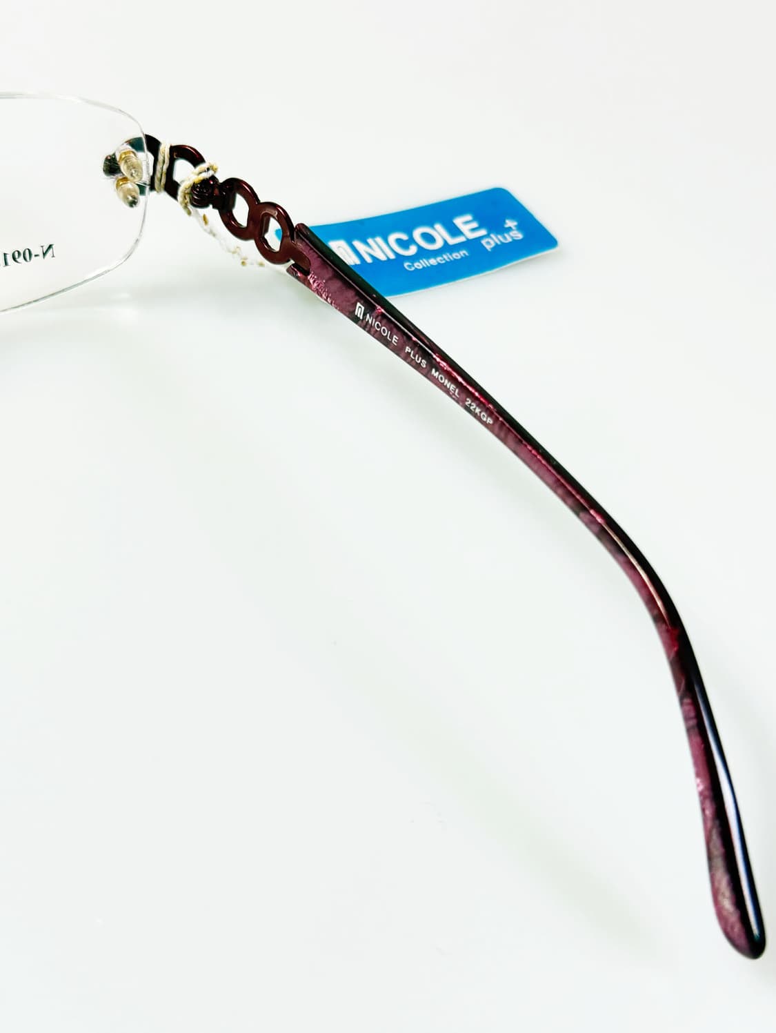 NICOLE PLUS 무테 오벌 메탈 프레임 빈티지 안경 상품이미지6