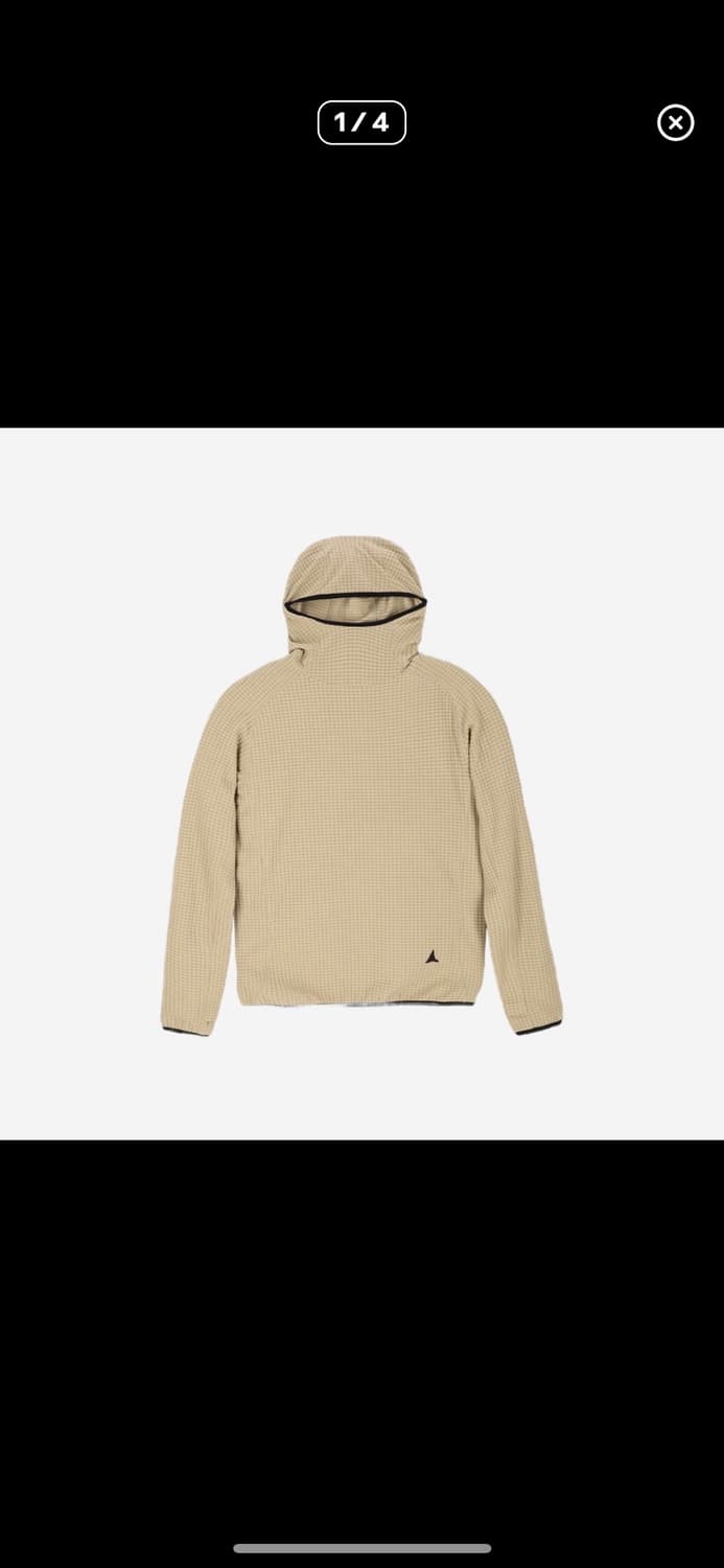 로아 후디 roa grid hoodie silver sage 상품이미지2