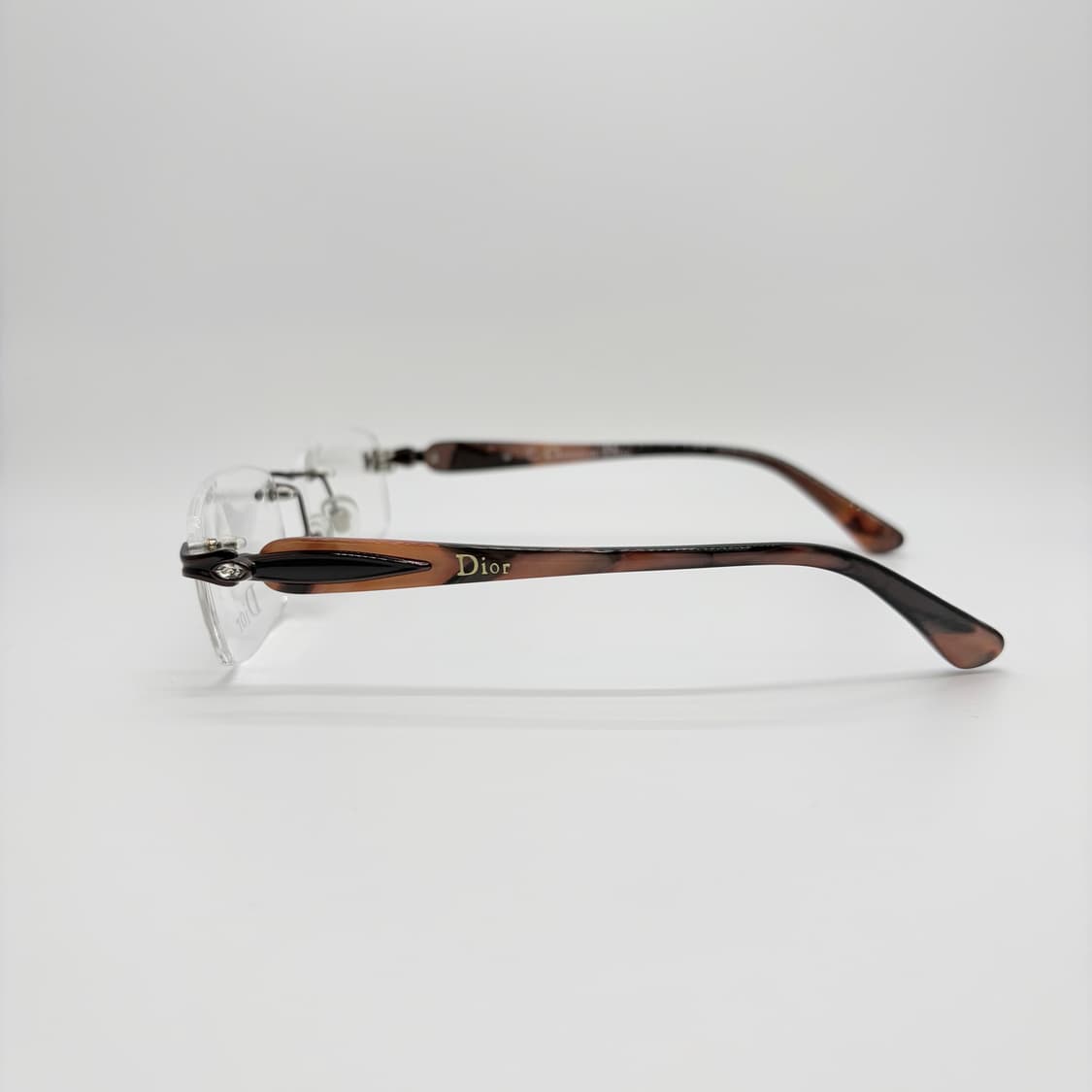DIOR 디올 브라운 사각 무테 상품이미지4