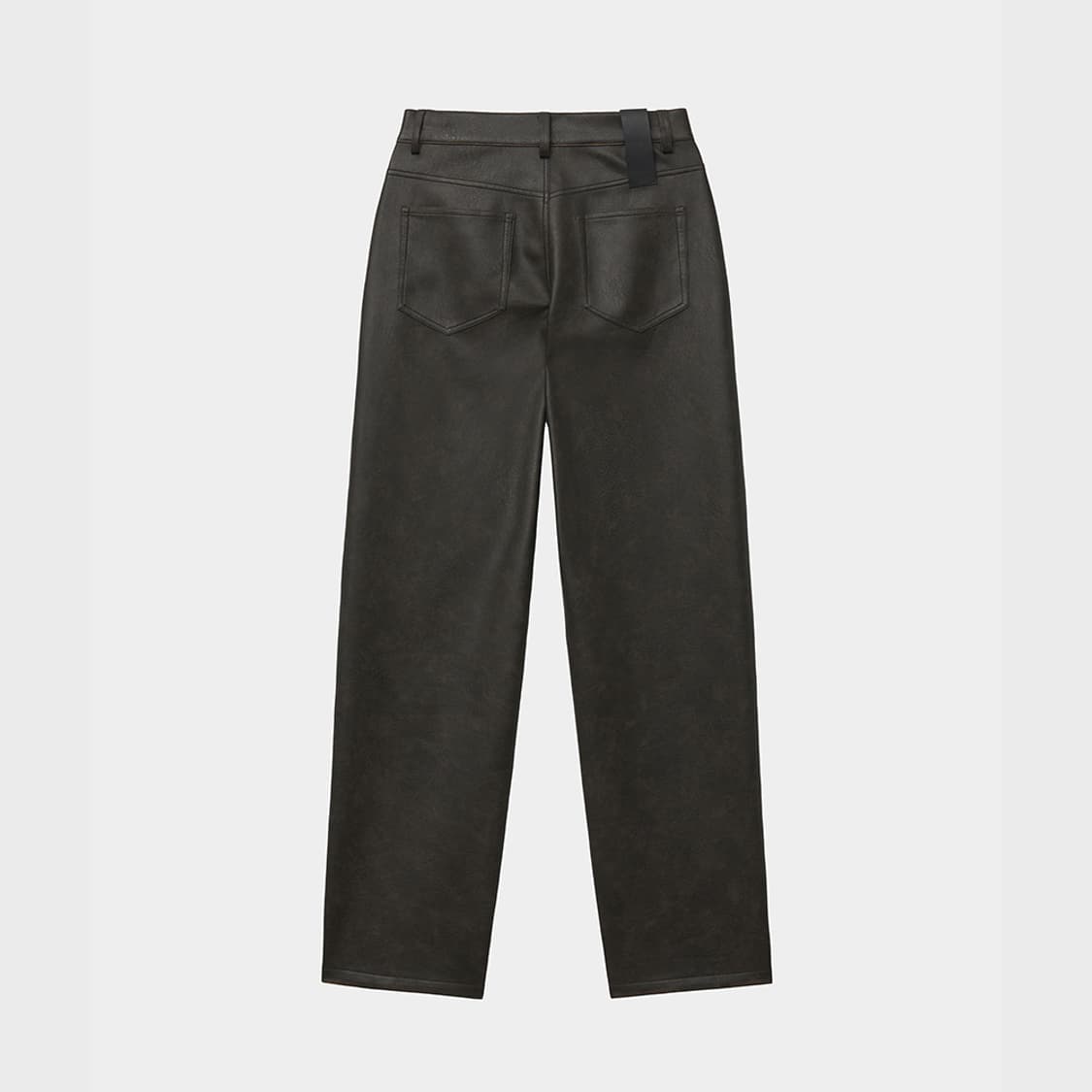노이어 빈티지 레더 스트레이트 팬츠(브라운)  상품이미지4