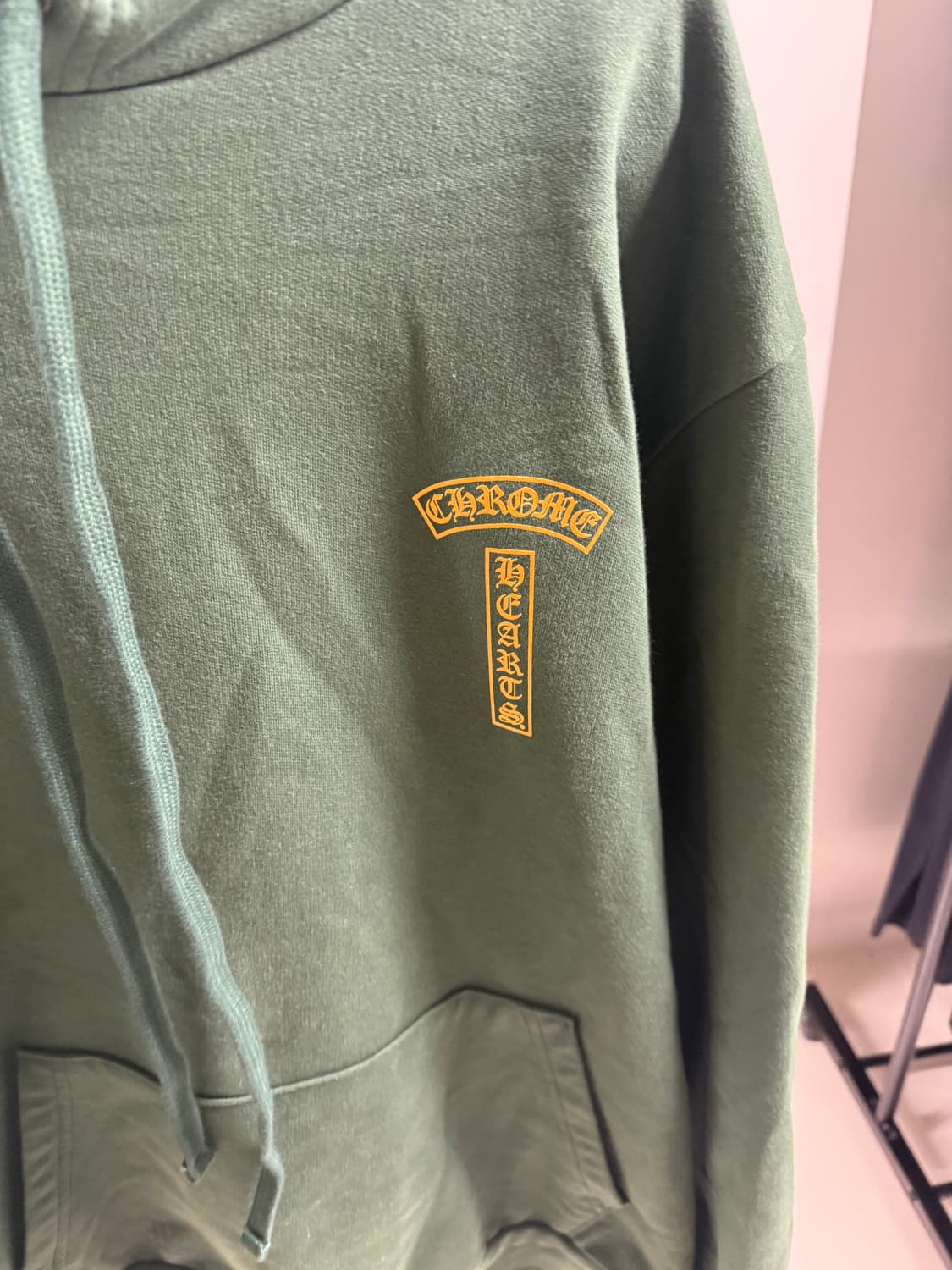 크롬하츠 U.S.A 아치 로고 후드티 그린 M 상품이미지6