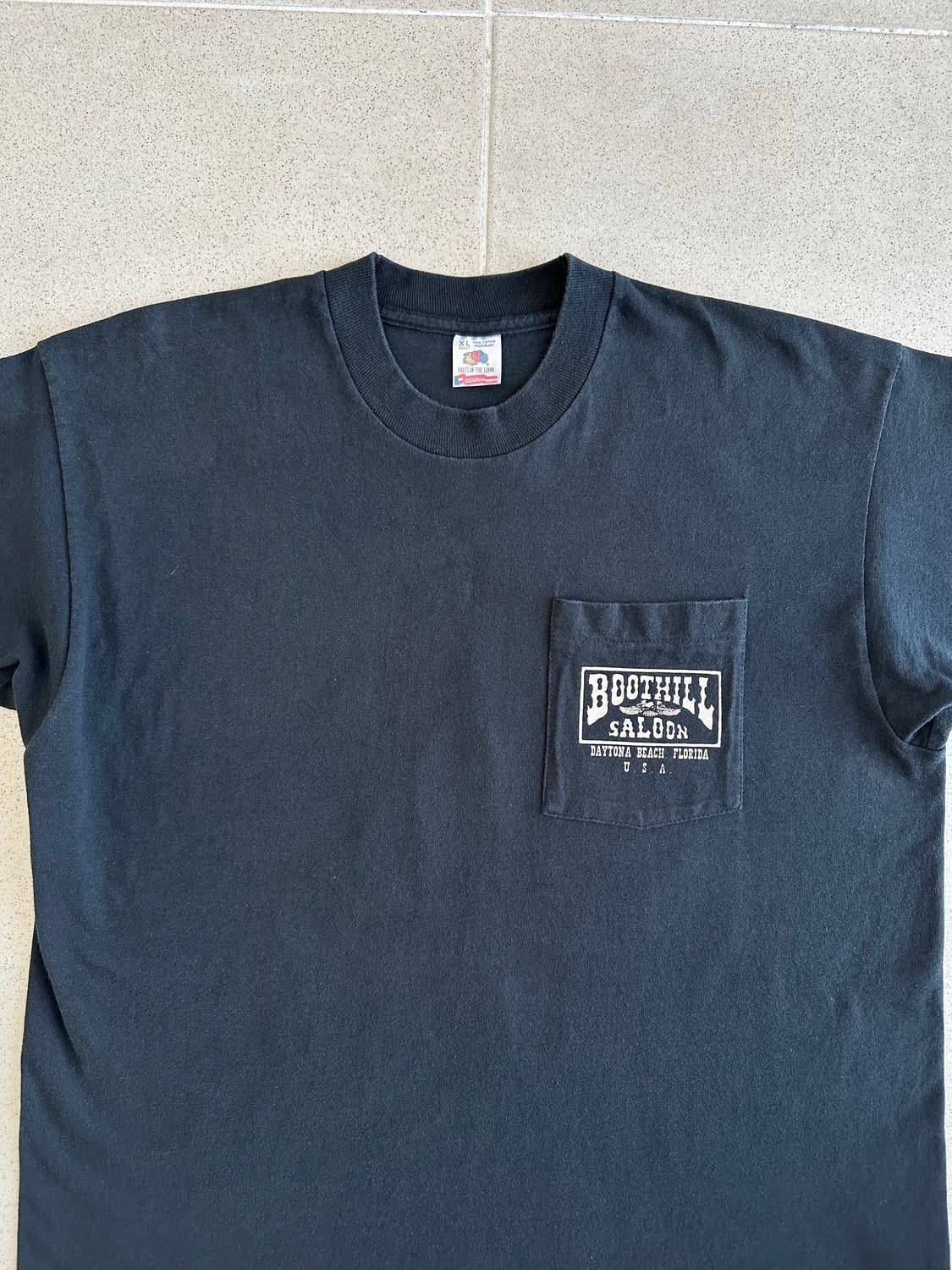 90s 빈티지 바이크 티셔츠 XL Boothill saloon USA 상품이미지4