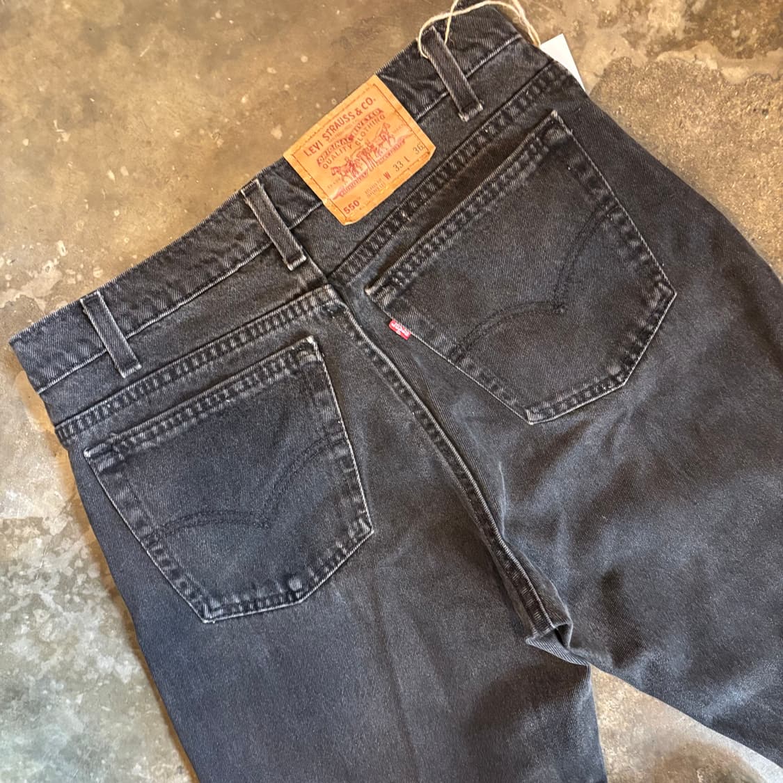 90년대 미국 리바이스 550 릴렉스 핏 흑청 상품이미지9