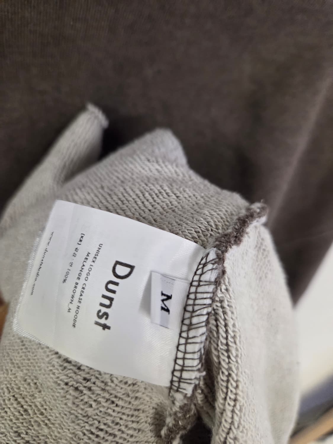 던스트  후드티 M 브라운(남녀공용) 상품이미지4