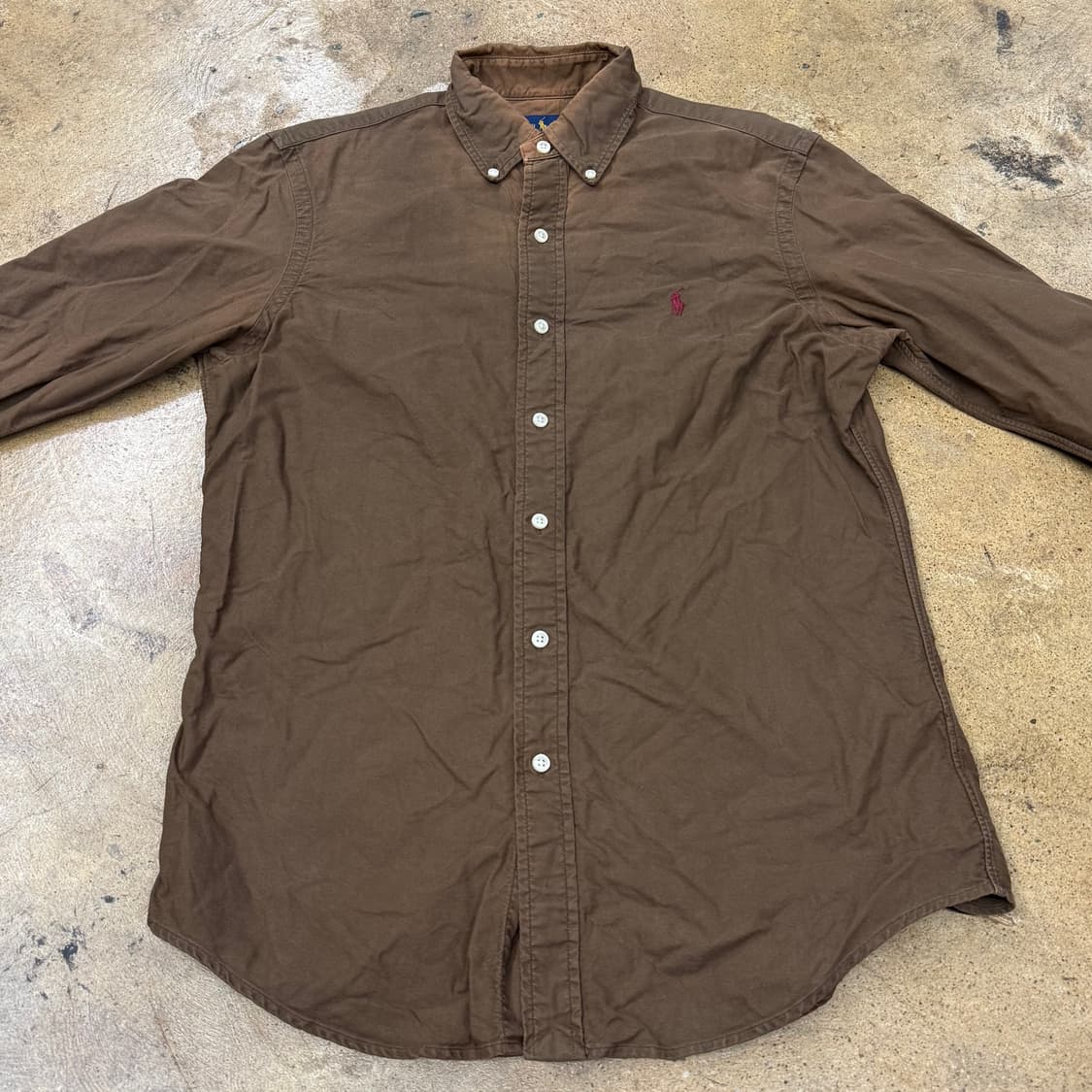 [정품/S] 폴로 랄프로렌 브라운 옥스포드 셔츠 b18 상품이미지3