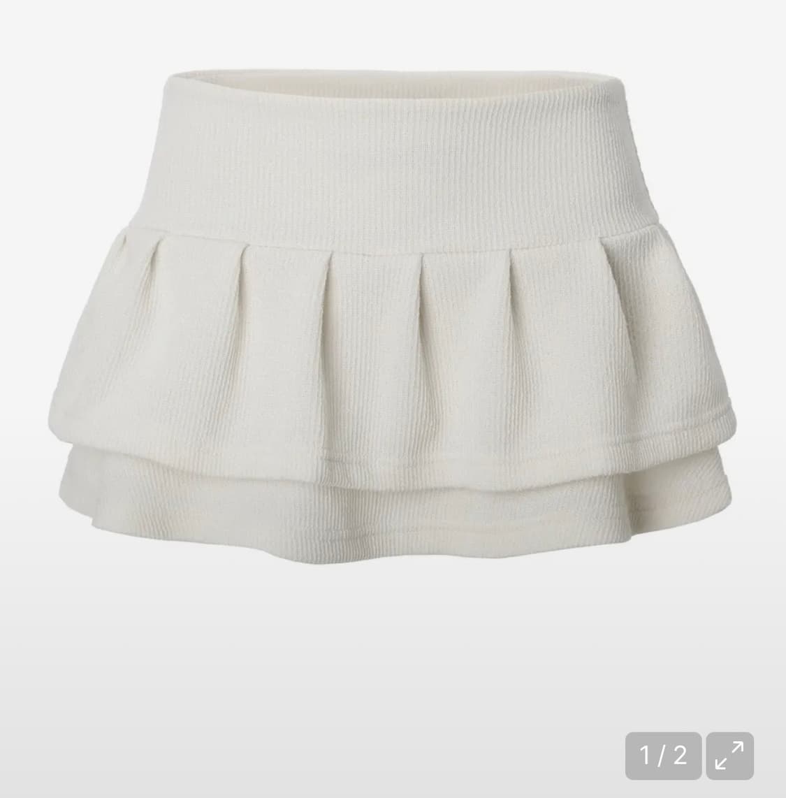 카키포인트 턱스커트팬츠 아이보리s 상품이미지2