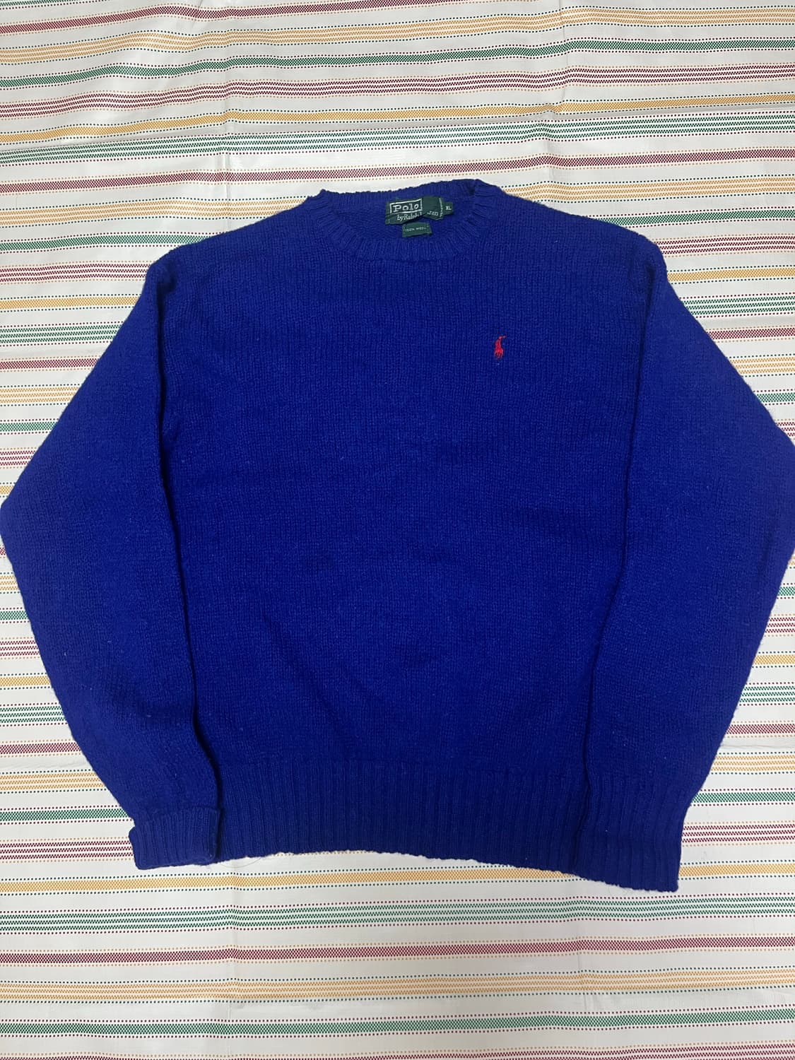 폴로 랄프로렌 레드 포니 블루 니트(xl) 상품이미지2