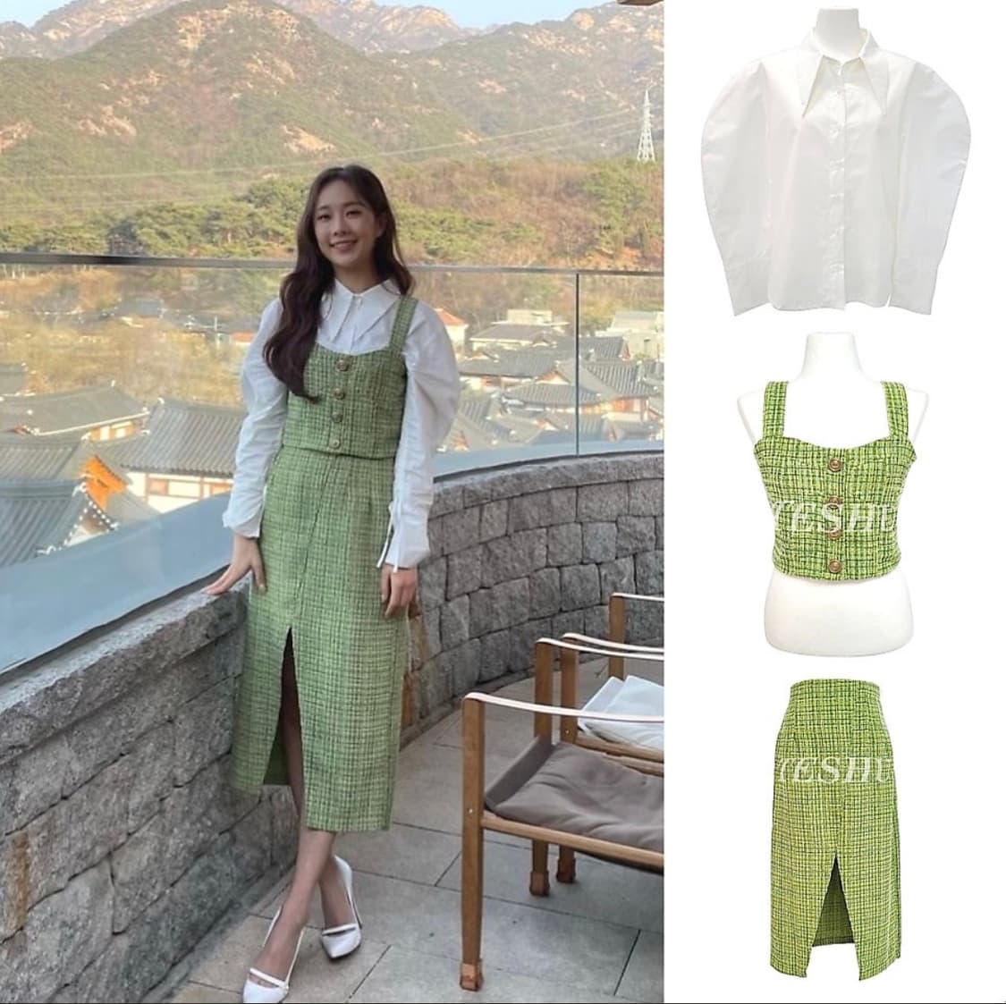 오영주 트슈 트위드 셋업 상품이미지1