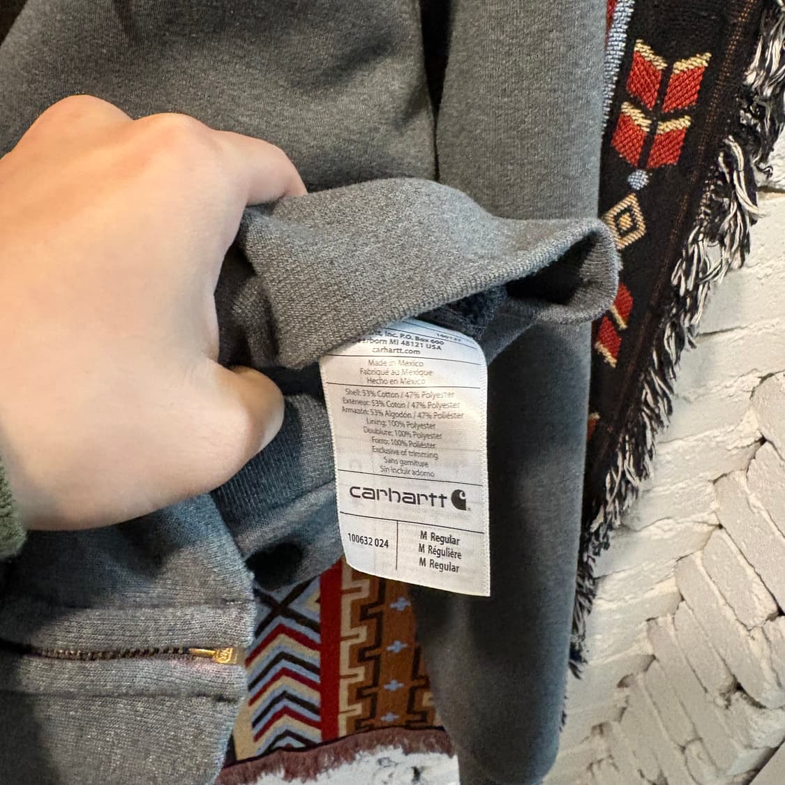 칼하트 레인디펜더 써멀 후드집업자켓 상품이미지5