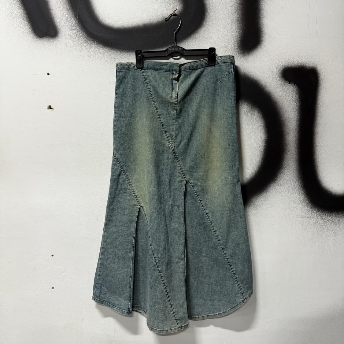 VTG 빈티지 머메이드핏 절개 데님 롱 스커트 상품이미지1