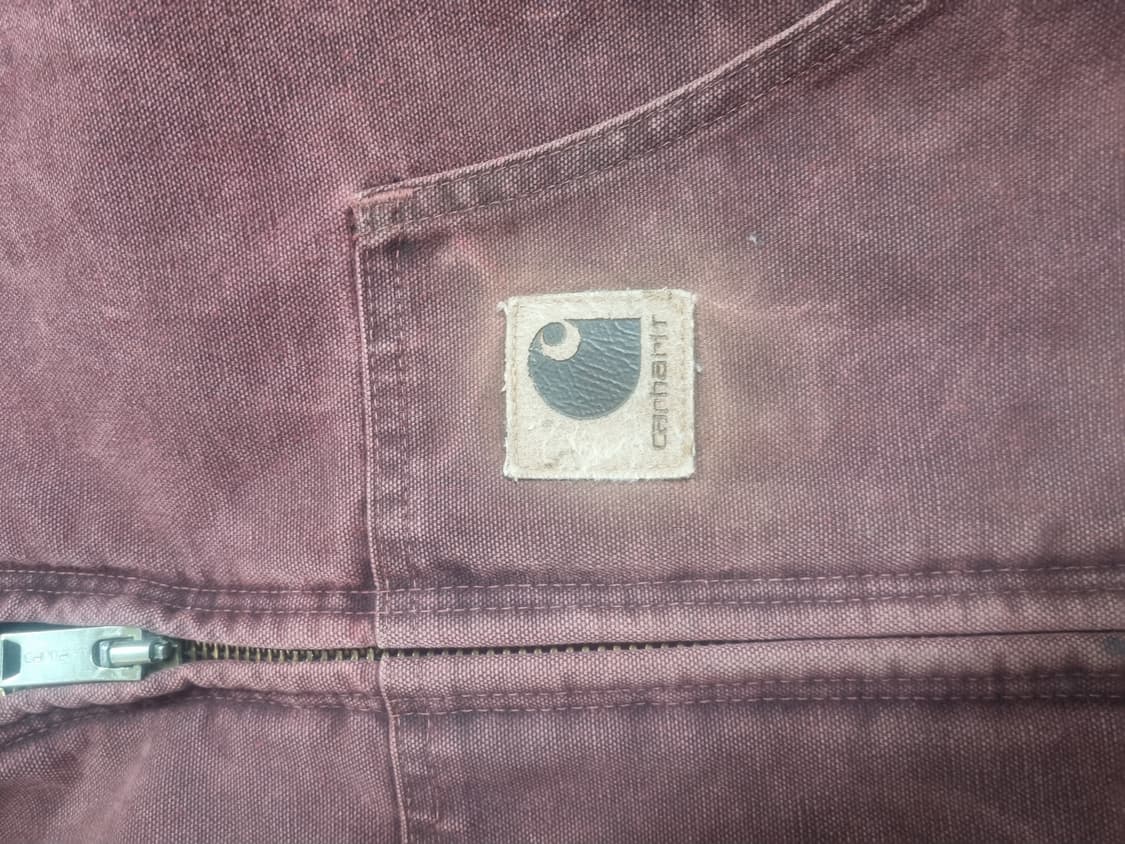 칼하트 후드 워크 자켓(j68brk)  Lennox 콜라보 레드 브라운 상품이미지3