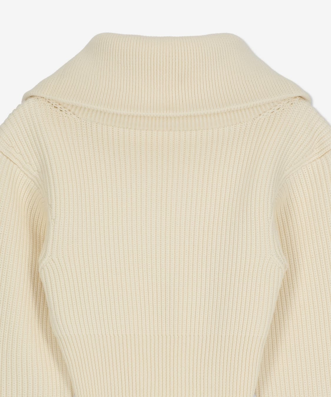 자크뮈스 리소울 라 마일레 니트 하프 반집업 크림 아이보리 상품이미지3