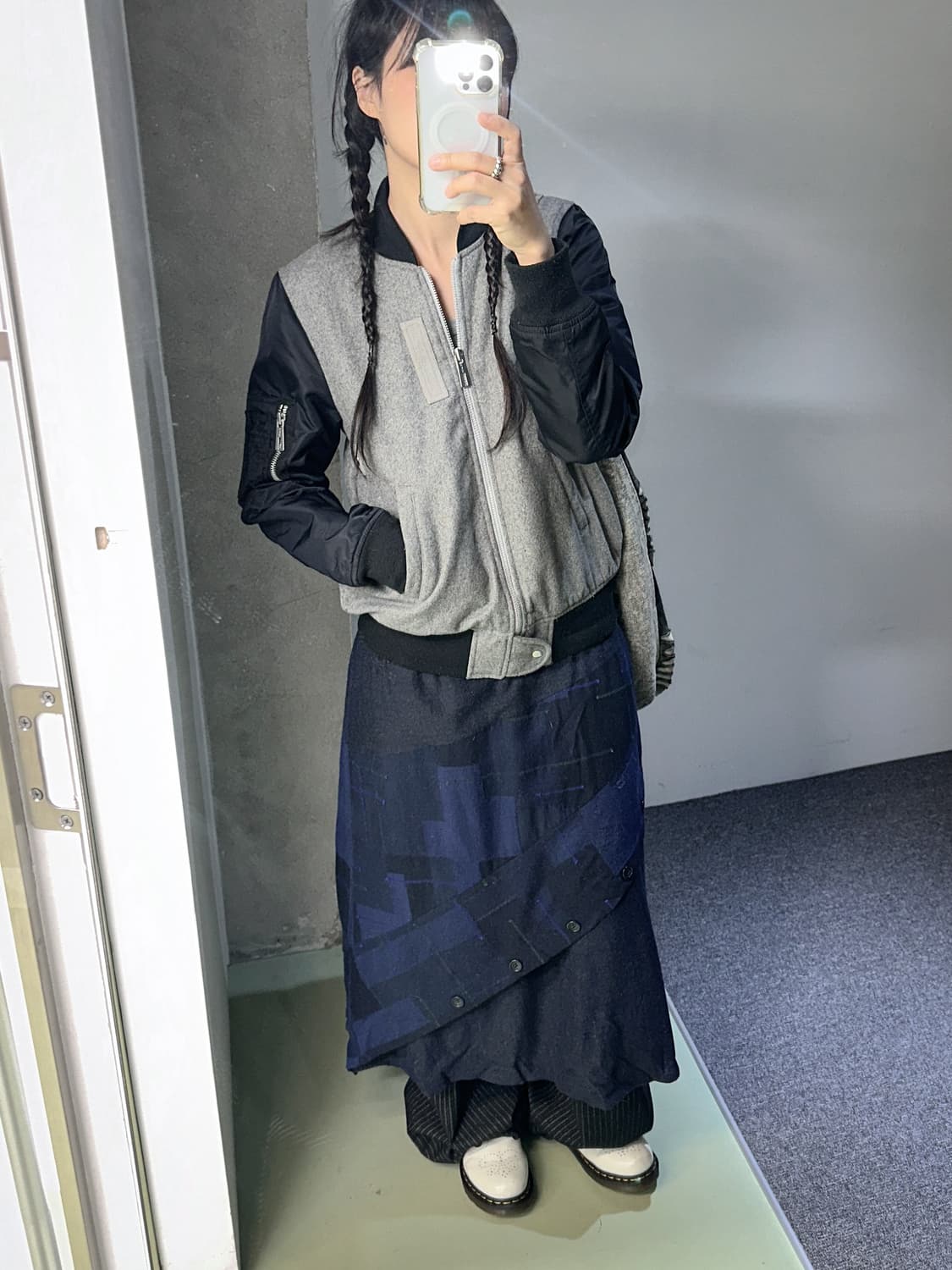 sly wool/nylon ma-1 jacket 상품이미지6