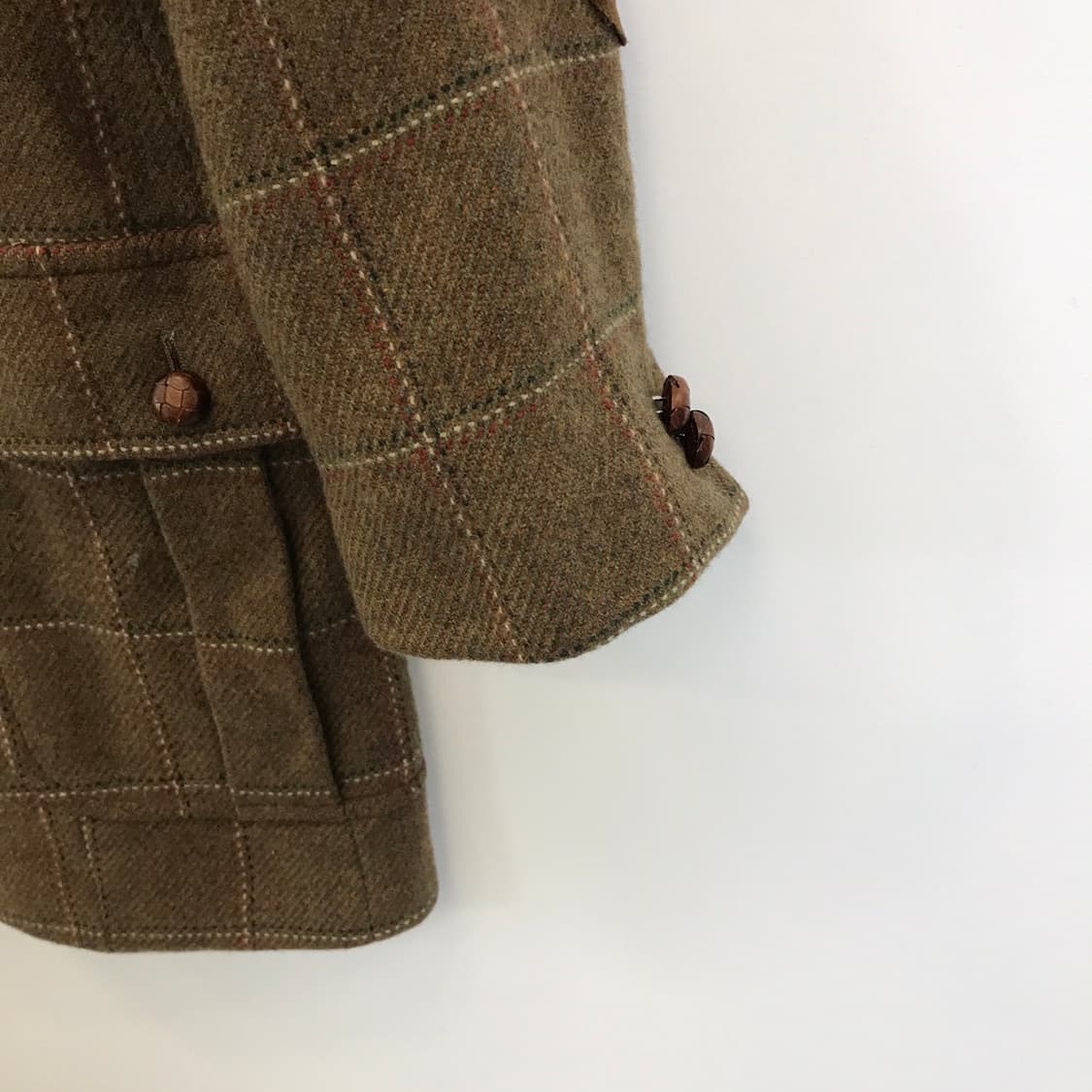 멀버리 캐시미어 울 체크 모직자켓 [여성55-66] 상품이미지3