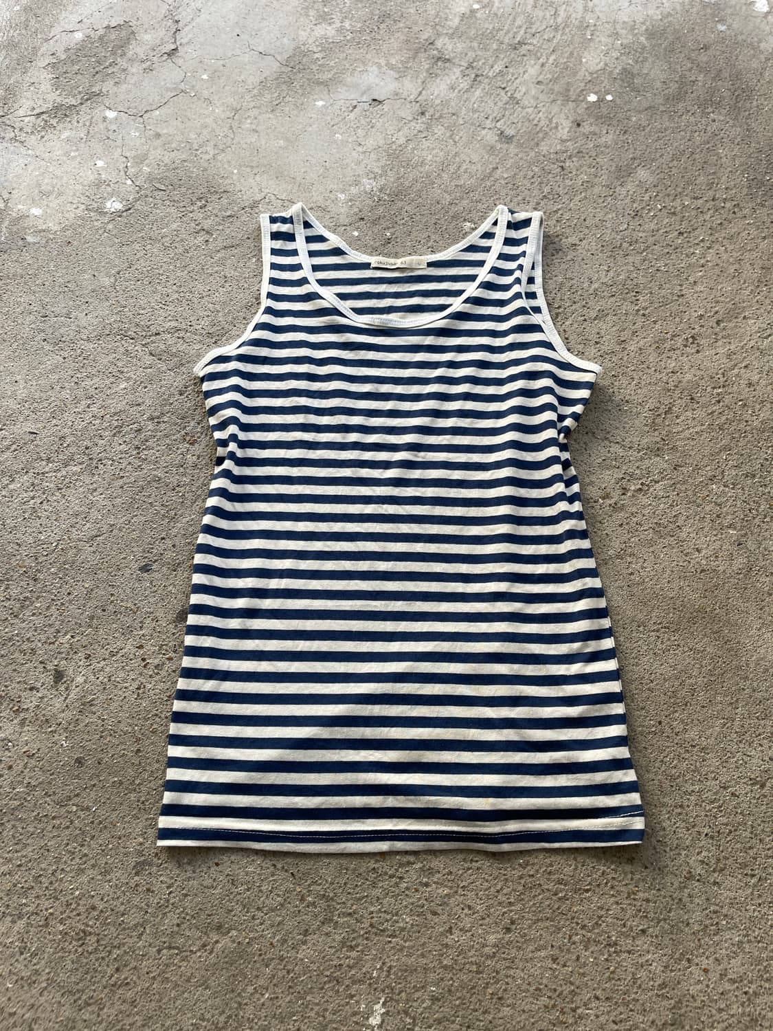 (Unknown)blue stripe sleeveless top 상품이미지1