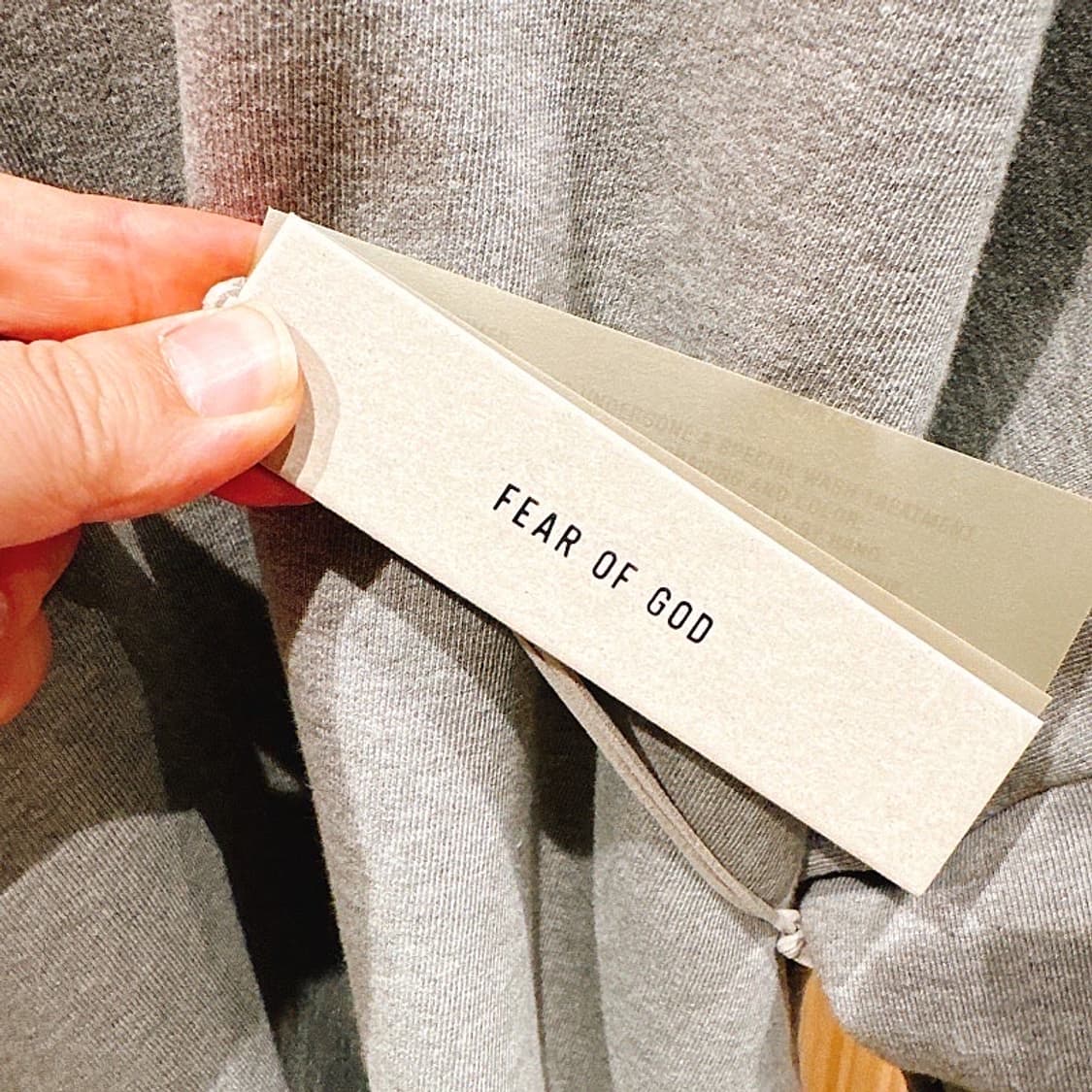 (정품/새상품) 피어오브갓 남성 그레이 이터널 플리스 오버사이즈 맨투맨 상품이미지6