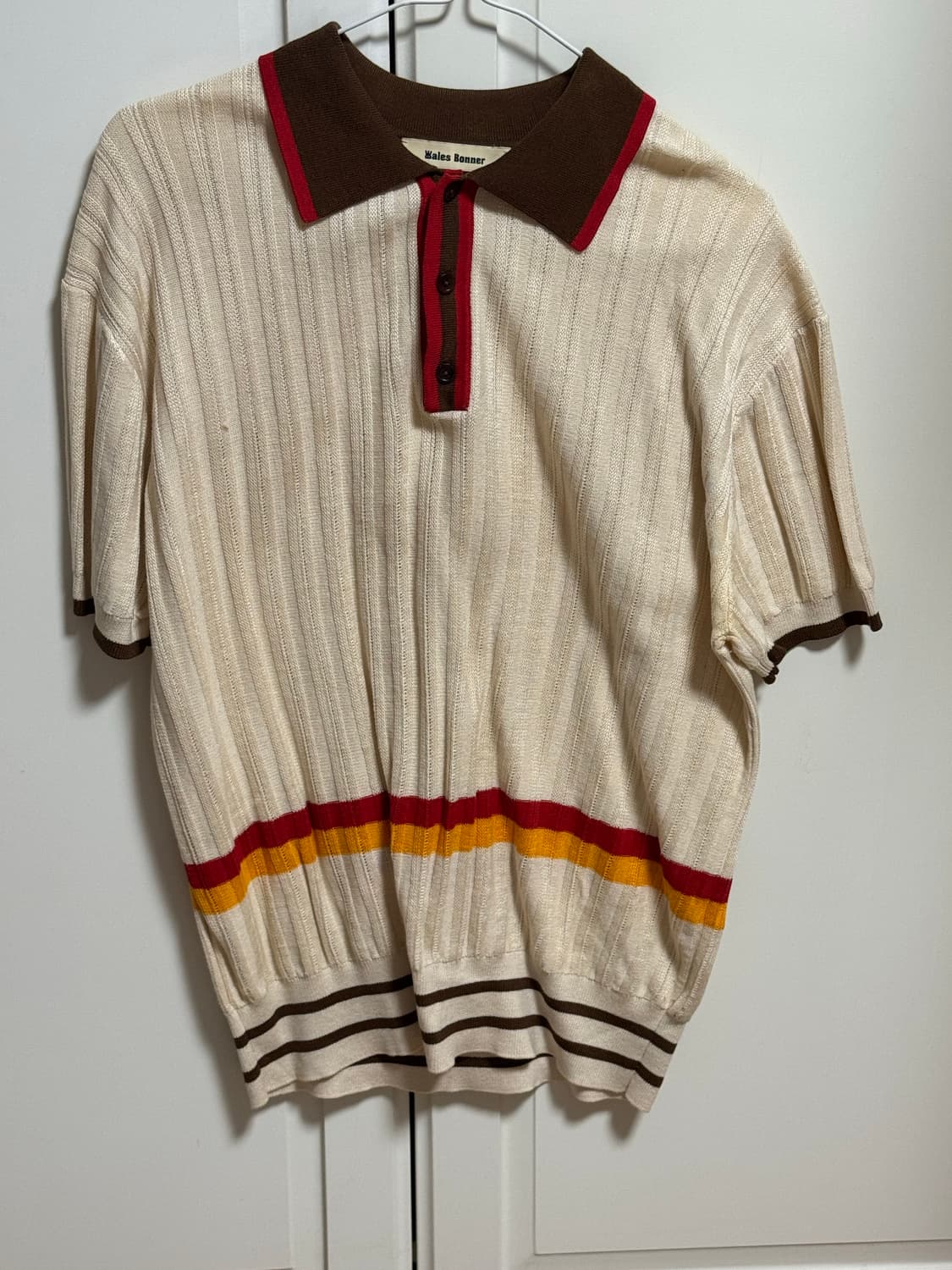 웨일즈보너 오프화이트 선 폴로 셔츠 xl 상품이미지2